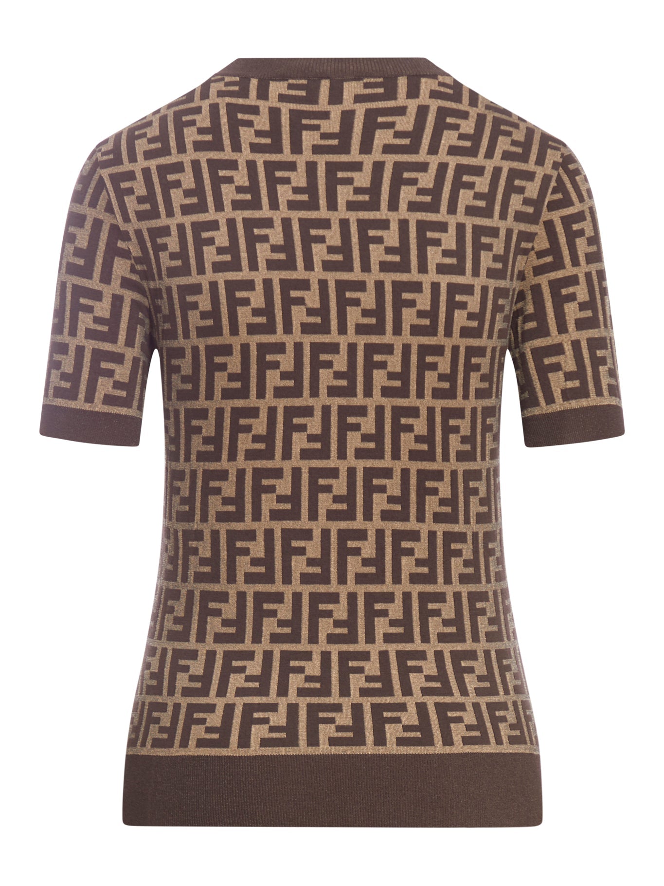 Оригінальна Brown Ff Cotton Sweater Fendi – вид ззаду