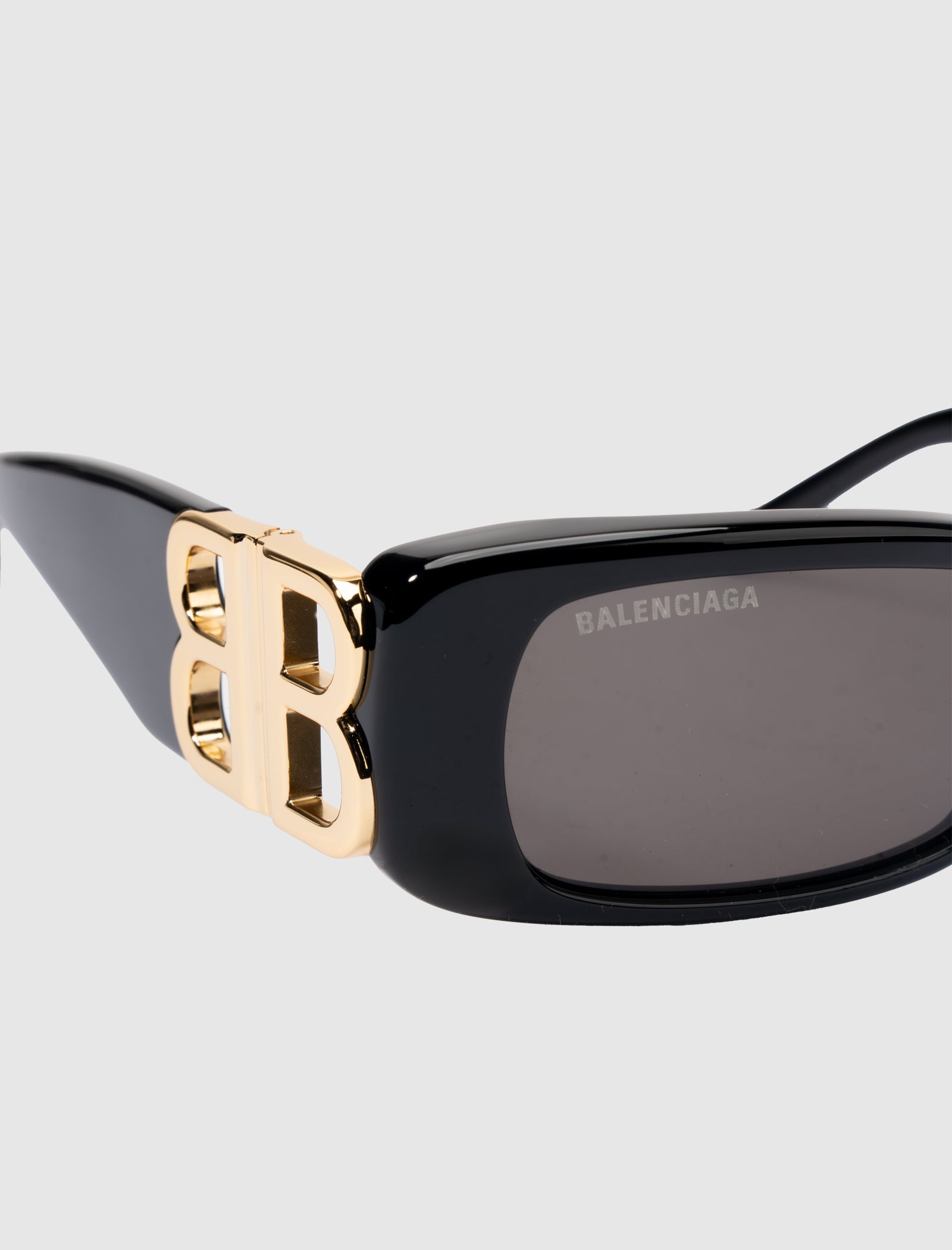 Dynasty Rectangle Sunglasses Balenciaga – Гарантія оригінальності – вид ззаду - BALENCIAGA