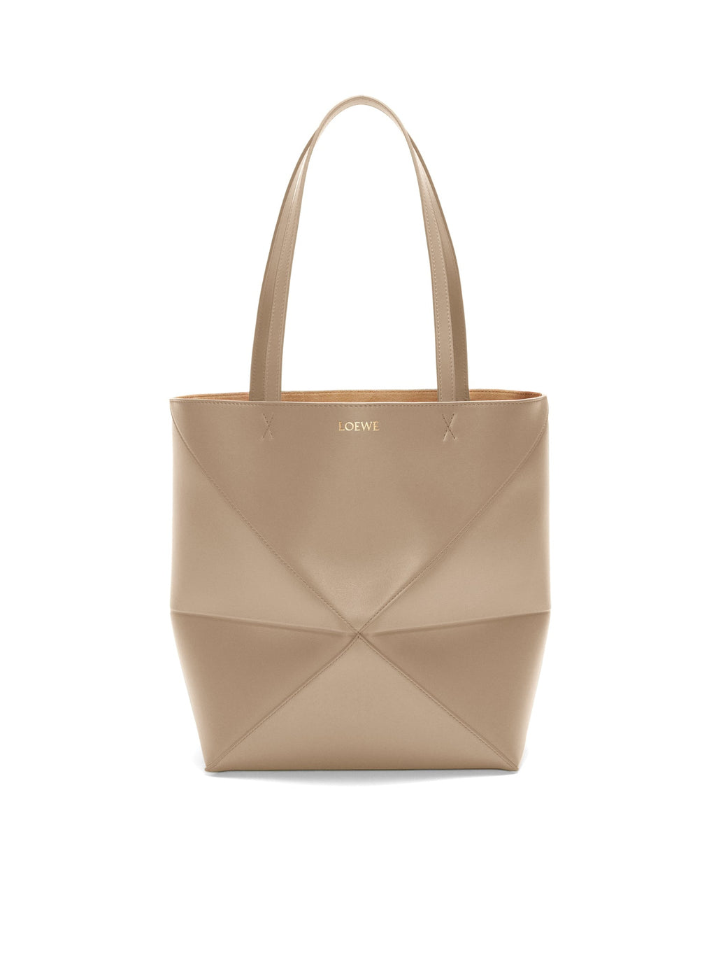Puzzle Fold Tote Bag In Polished Calfskin Loewe оригінал – Купити в Україні – боковий вид