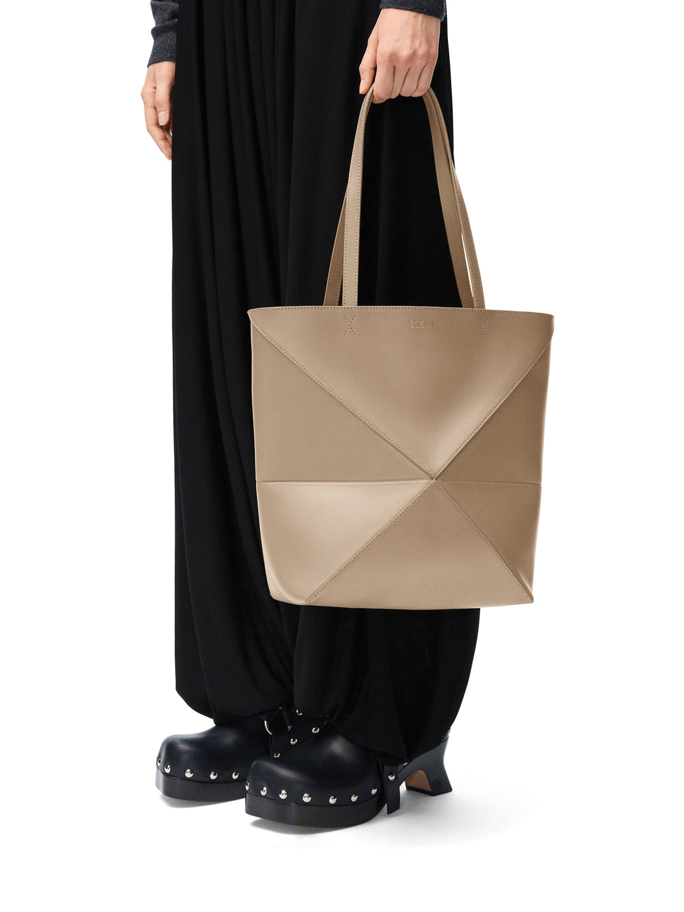 Puzzle Fold Tote Bag In Polished Calfskin Loewe оригінал – Купити в Україні – детальний вид