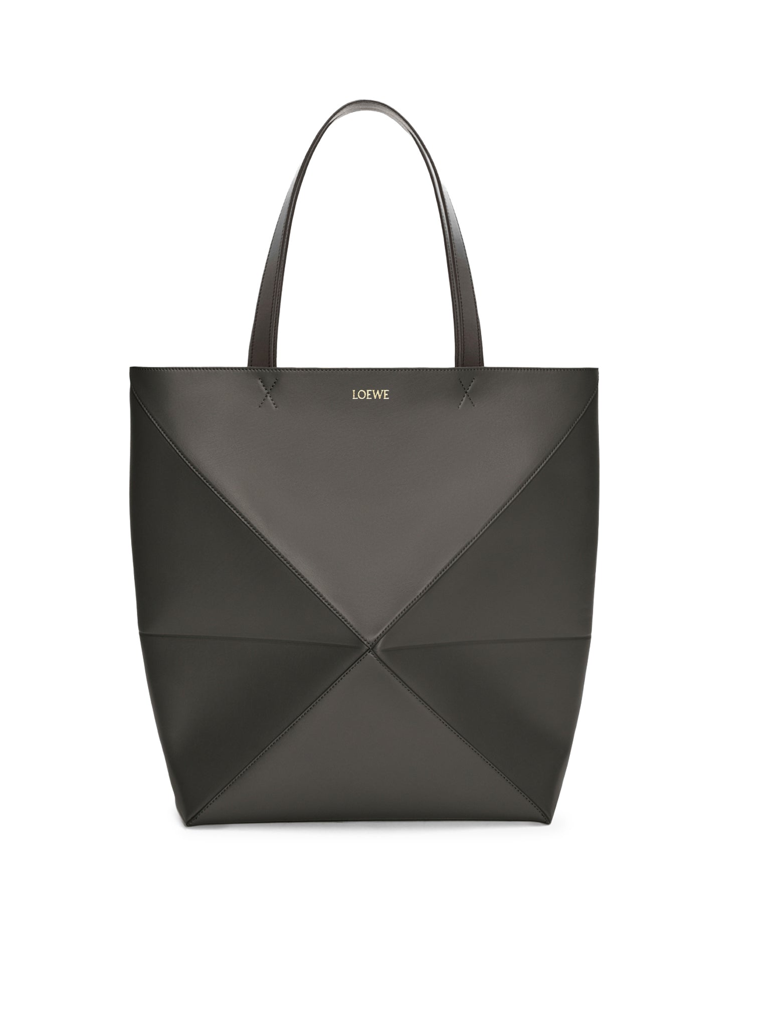 Puzzle Fold Tote XL Bag In Polished Calfskin Loewe оригінал – Купити в Україні – боковий вид