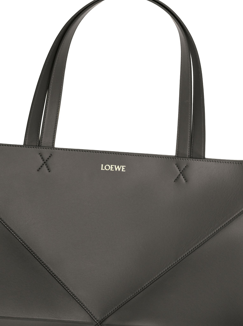 Puzzle Fold Tote XL Bag In Polished Calfskin Loewe оригінал – Купити в Україні – вид ззаду