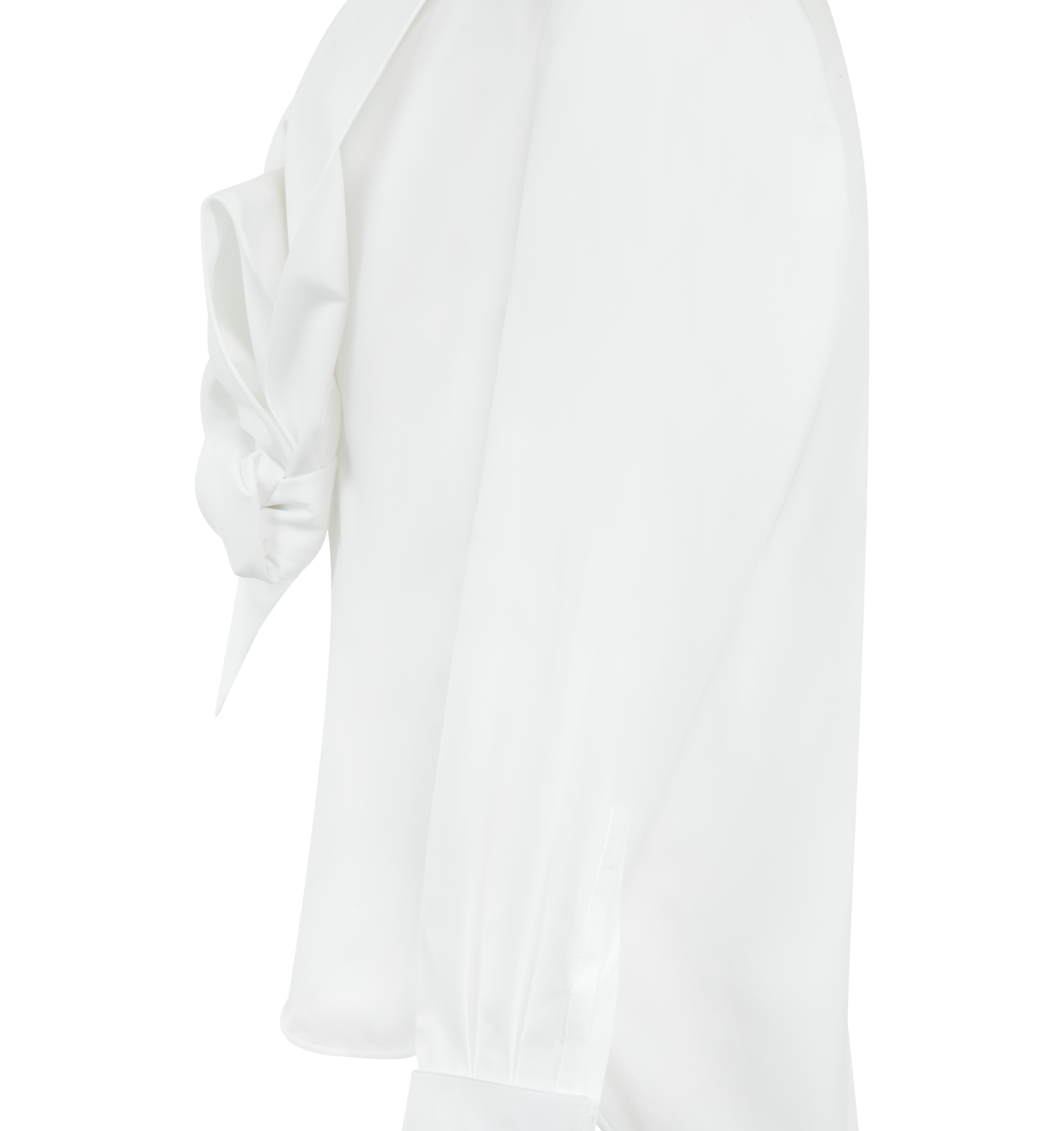 Lavalliere Shirt In Cotton Poplin Saint laurent – Гарантія оригінальності – детальний вид