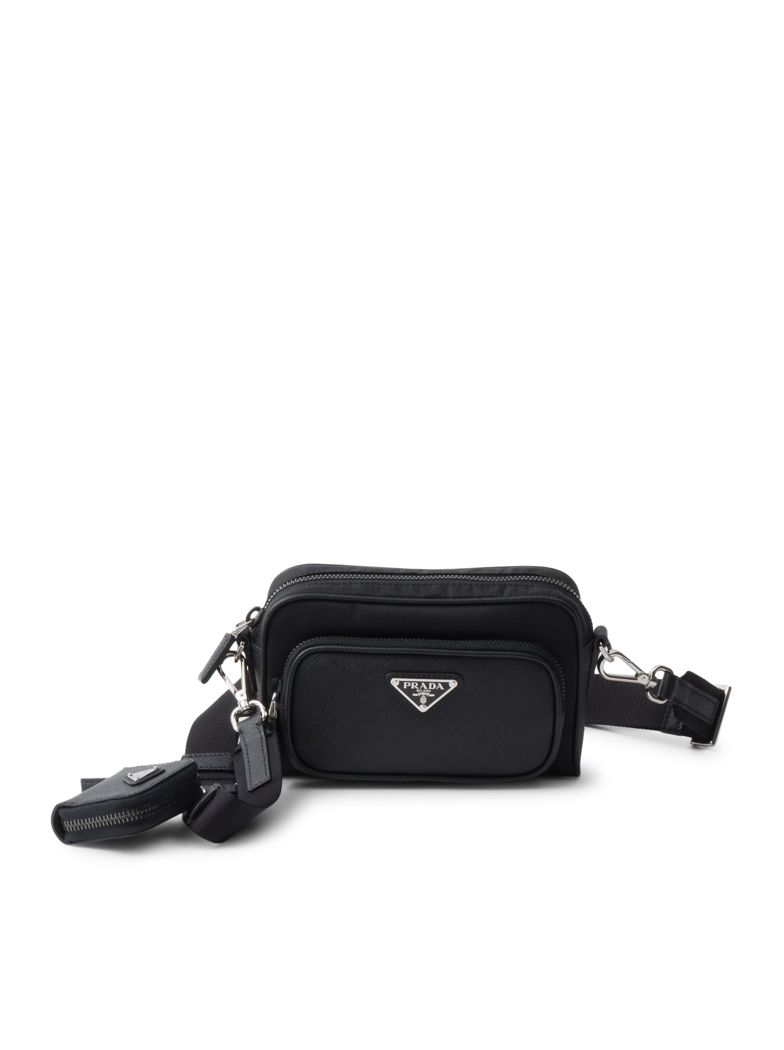 Re-Nylon And Saffiano Shoulder Bag Prada – Гарантія оригінальності – боковий вид