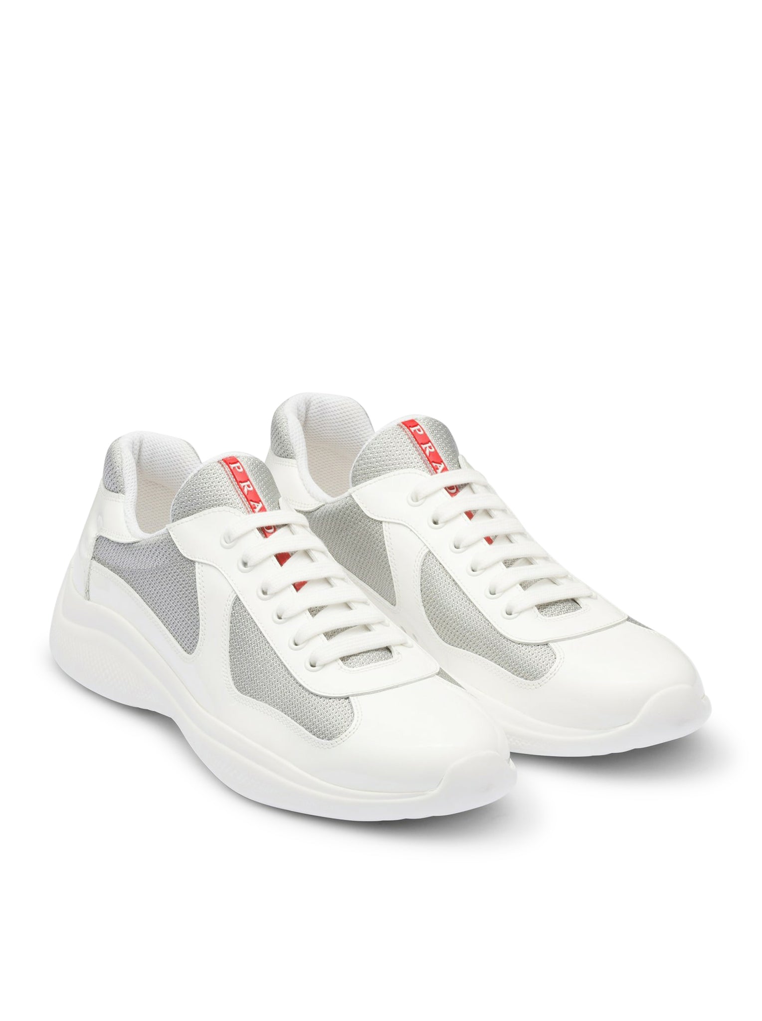 America`s Cup Patent Leather And Bike Fabric Sneakers Prada – Гарантія оригінальності – вид ззаду