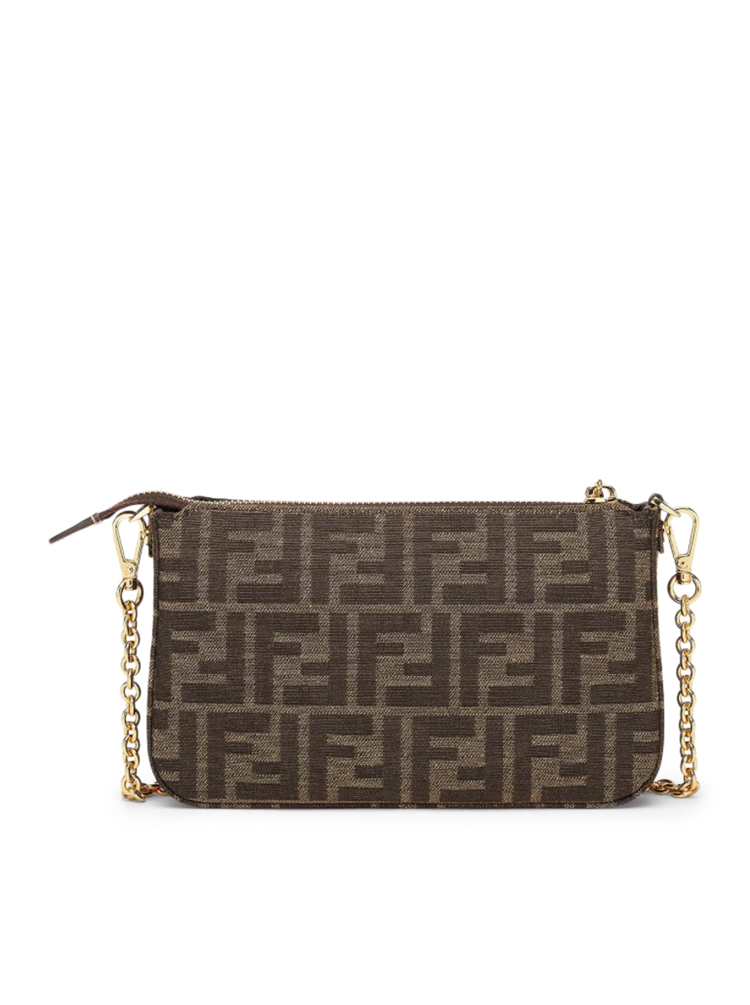 Оригінальна Pouch Baguette With Chain ??in Ff Jacquard Fabric Fendi – збільшений вид