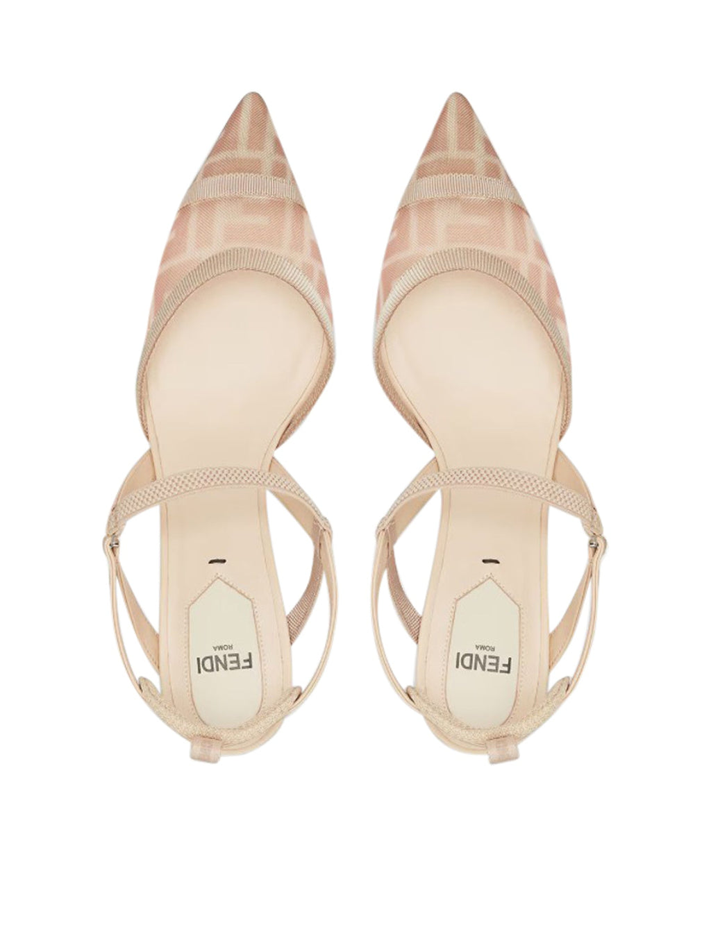 Оригінальна Colibri` Lite Slingback With Medium Heel In Pink Mesh Ff Fendi – збільшений вид