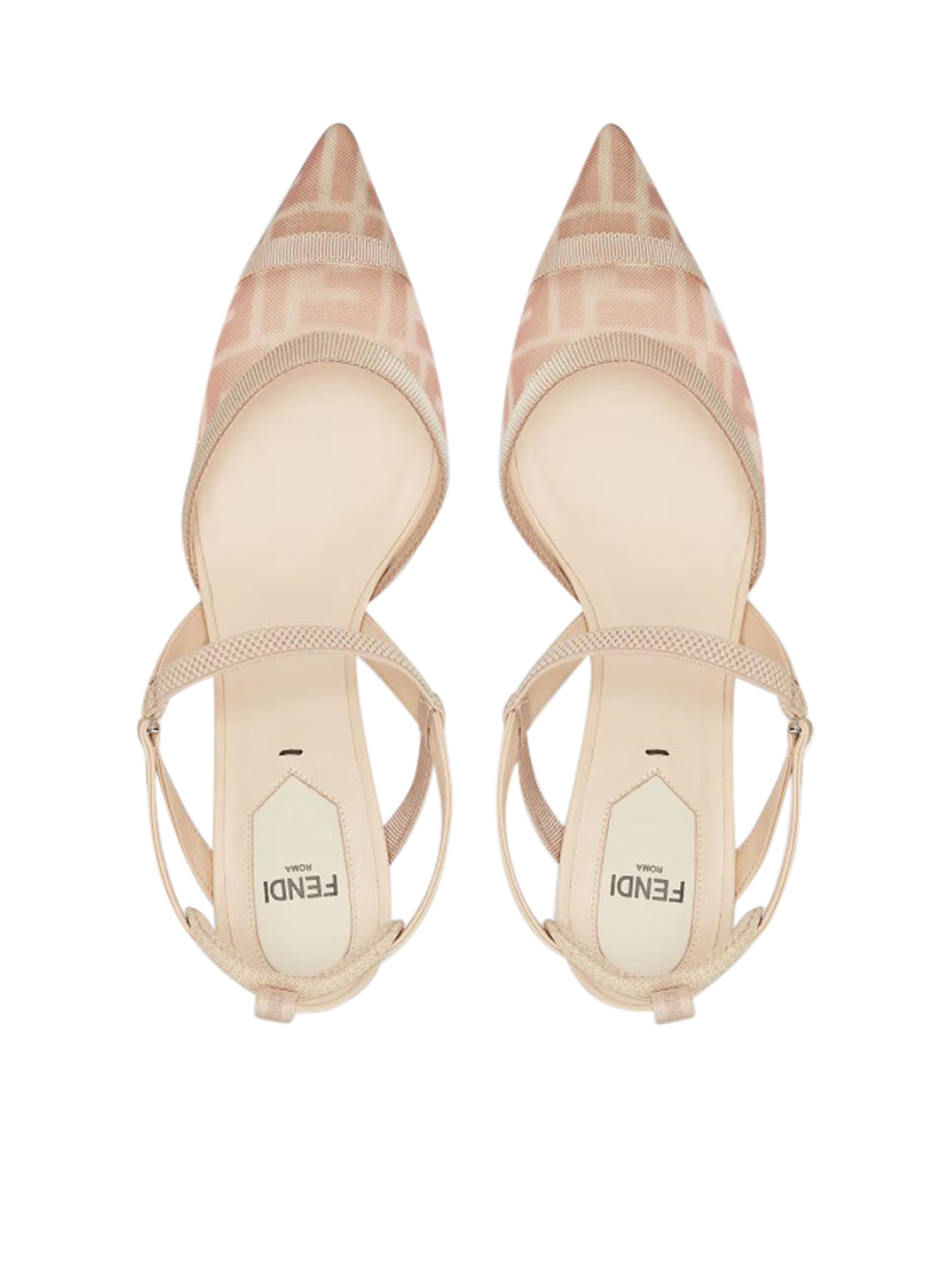 Оригінальна Colibri` Lite Slingback With Medium Heel In Pink Mesh Ff Fendi – збільшений вид