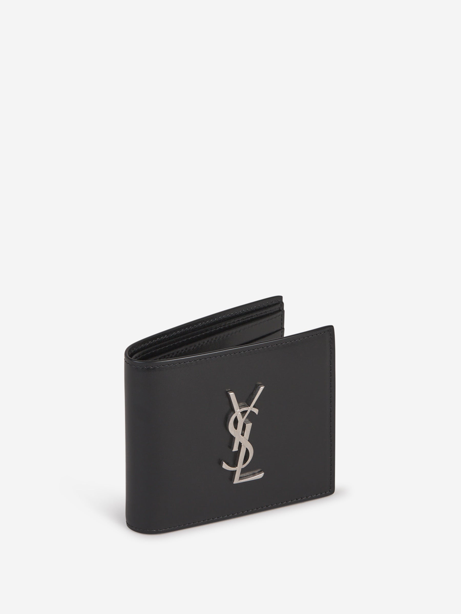 Logo Leather Wallet Saint laurent – Гарантія оригінальності – детальний вид
