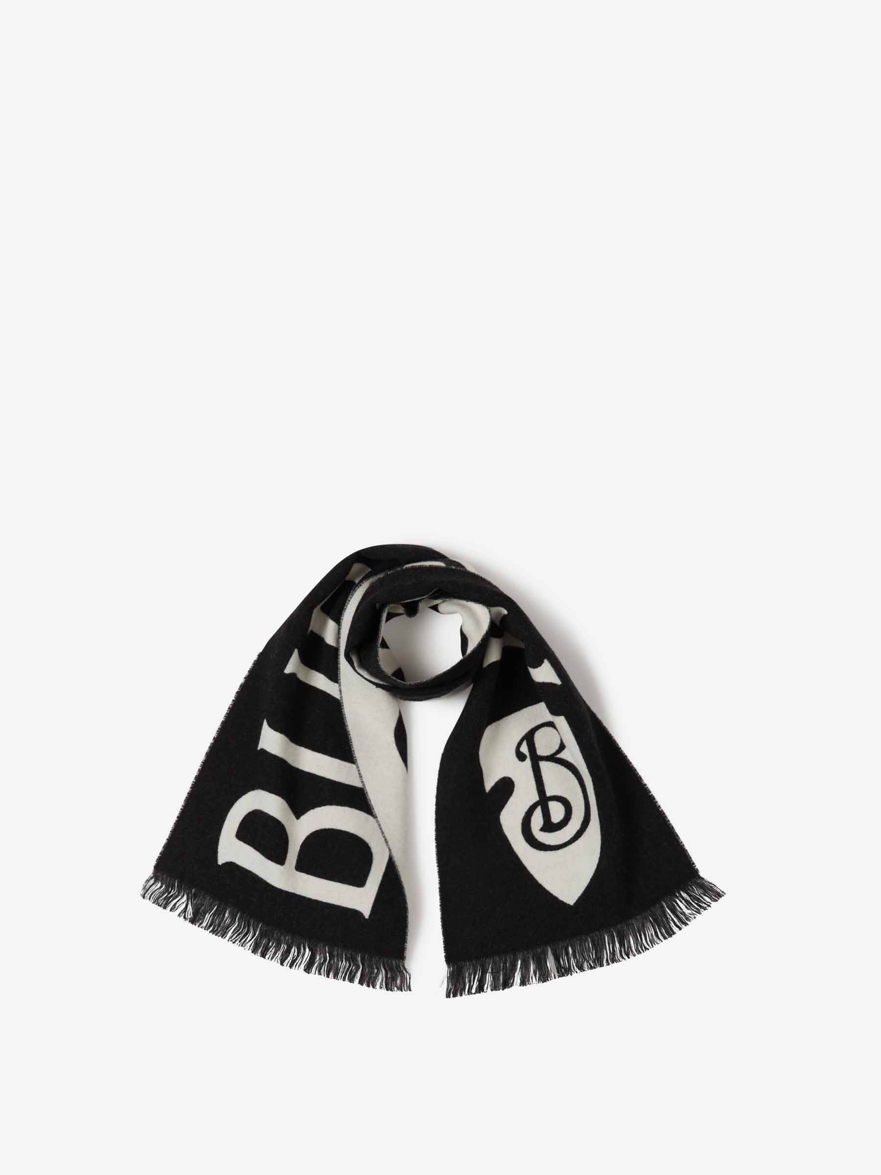 Wool Logo Scarf Burberry оригінал – Купити в Україні – боковий вид