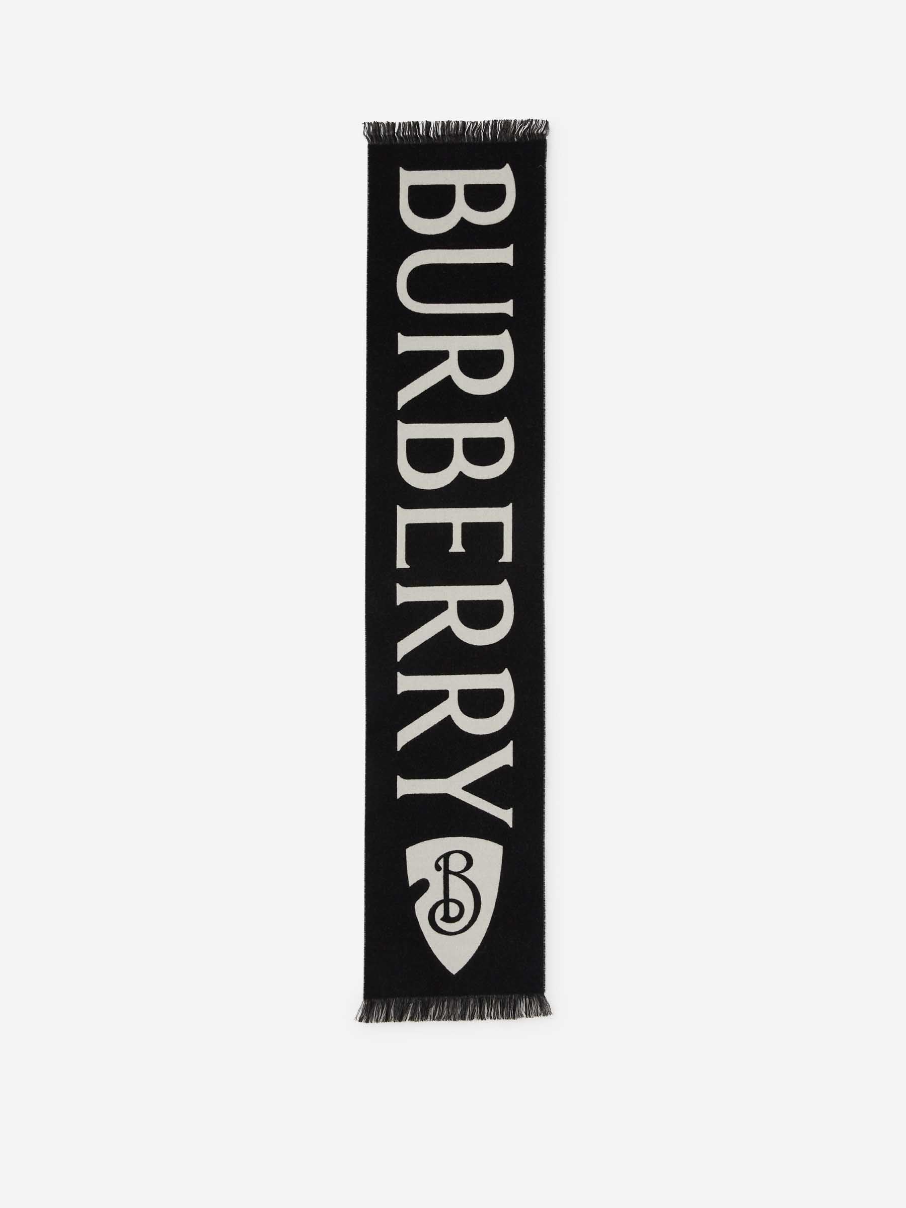 Wool Logo Scarf Burberry оригінал – Купити в Україні – вид ззаду