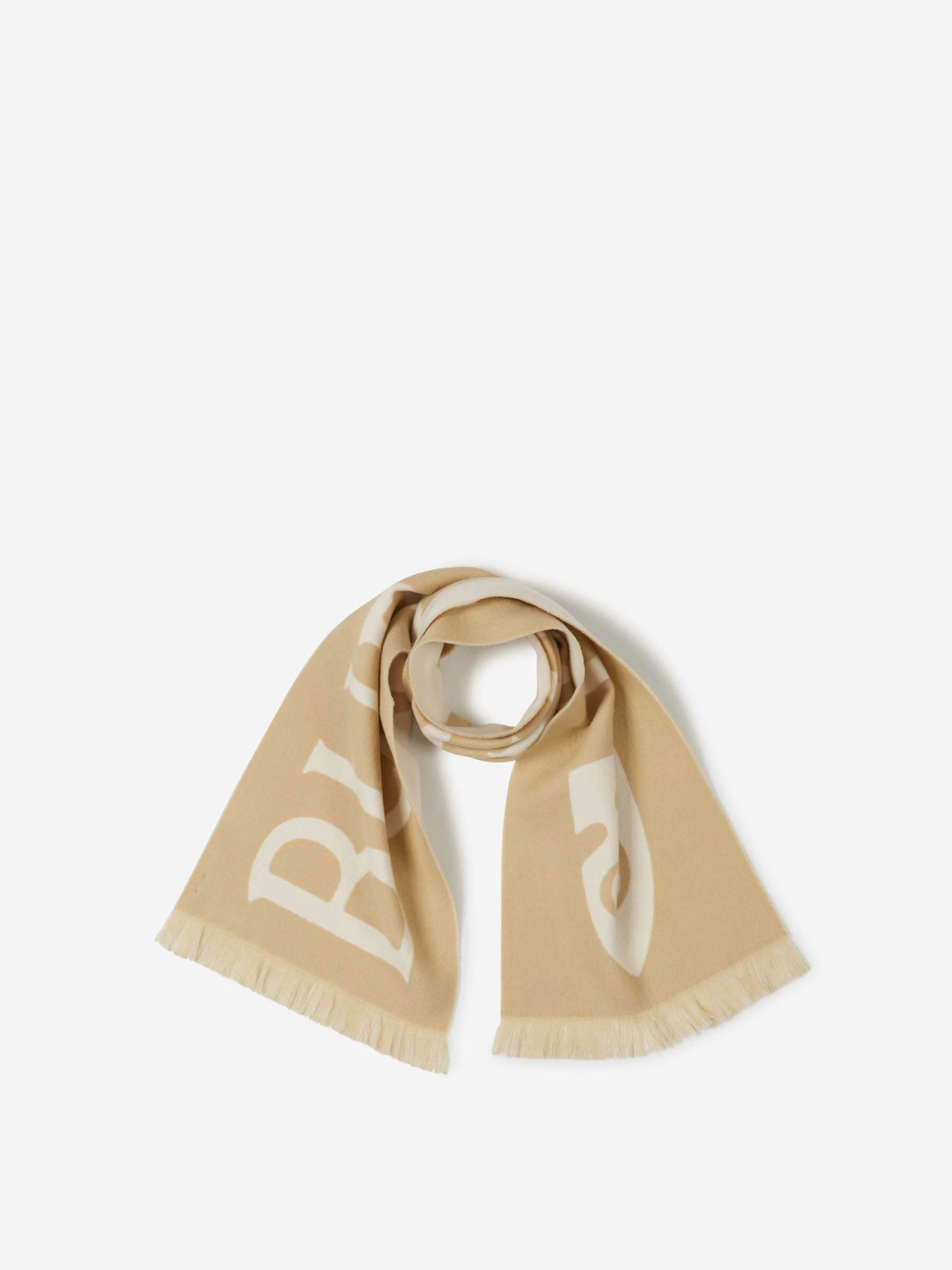 Wool Logo Scarf Burberry оригінал – Купити в Україні – боковий вид