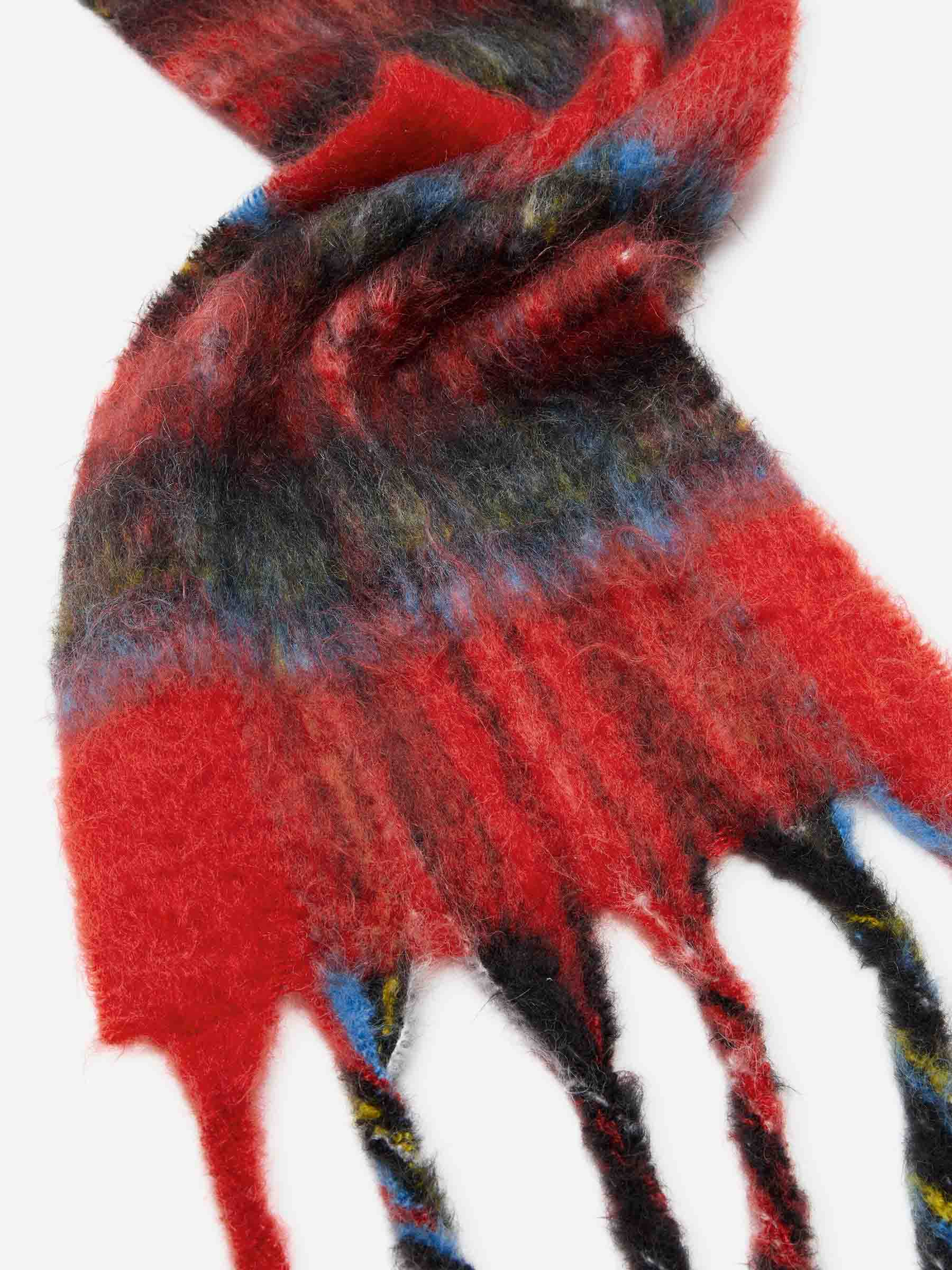 Mohair Check Scarf Acne studios оригінал – Купити в Україні – вид ззаду