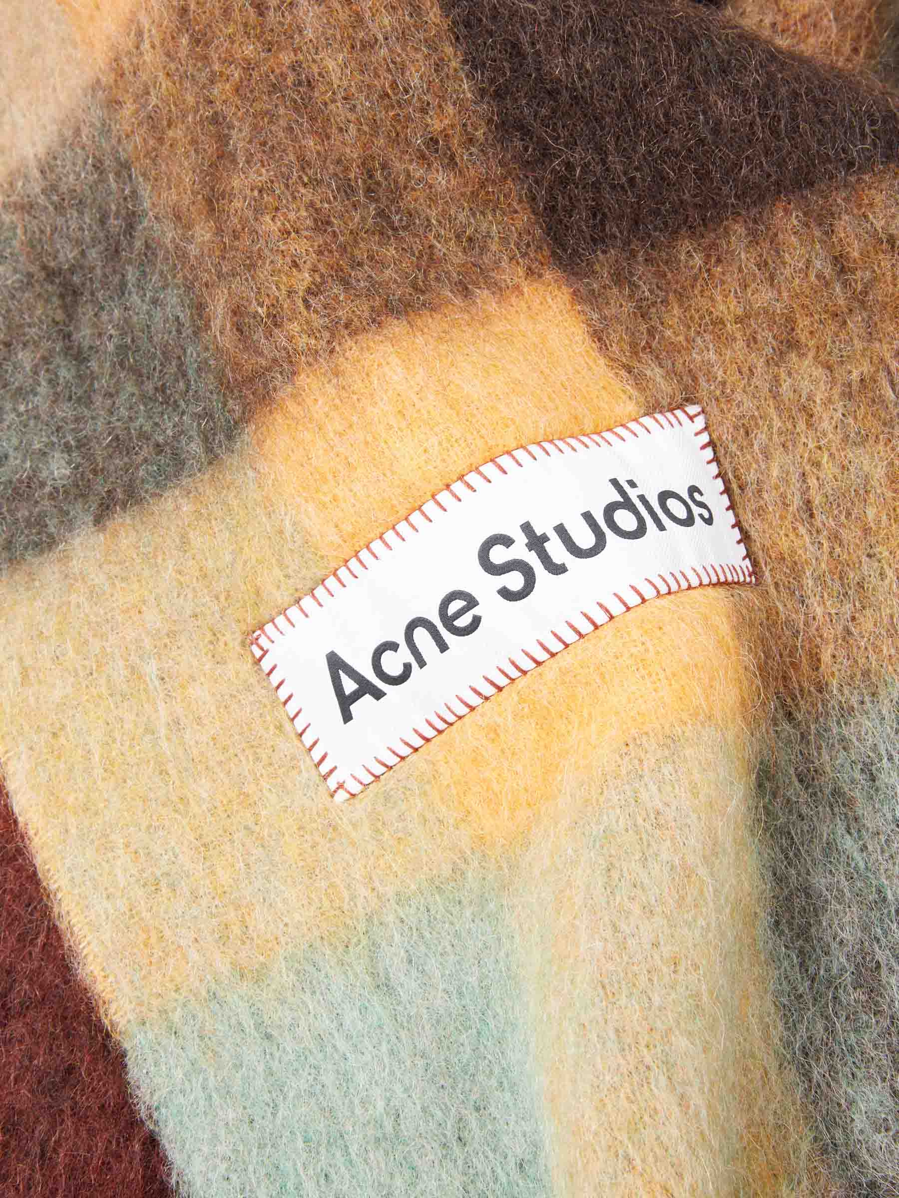 Bicolor Alpaca Scarf Acne studios – Гарантія оригінальності – детальний вид