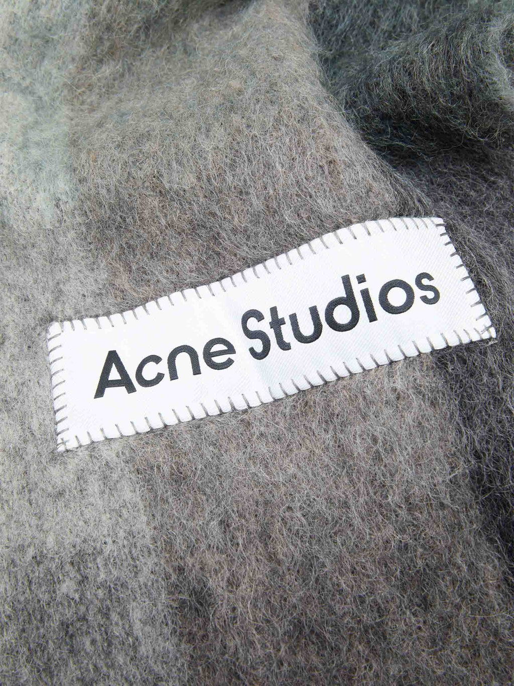 Bicolor Alpaca Scarf Acne studios – Гарантія оригінальності – збільшений вид