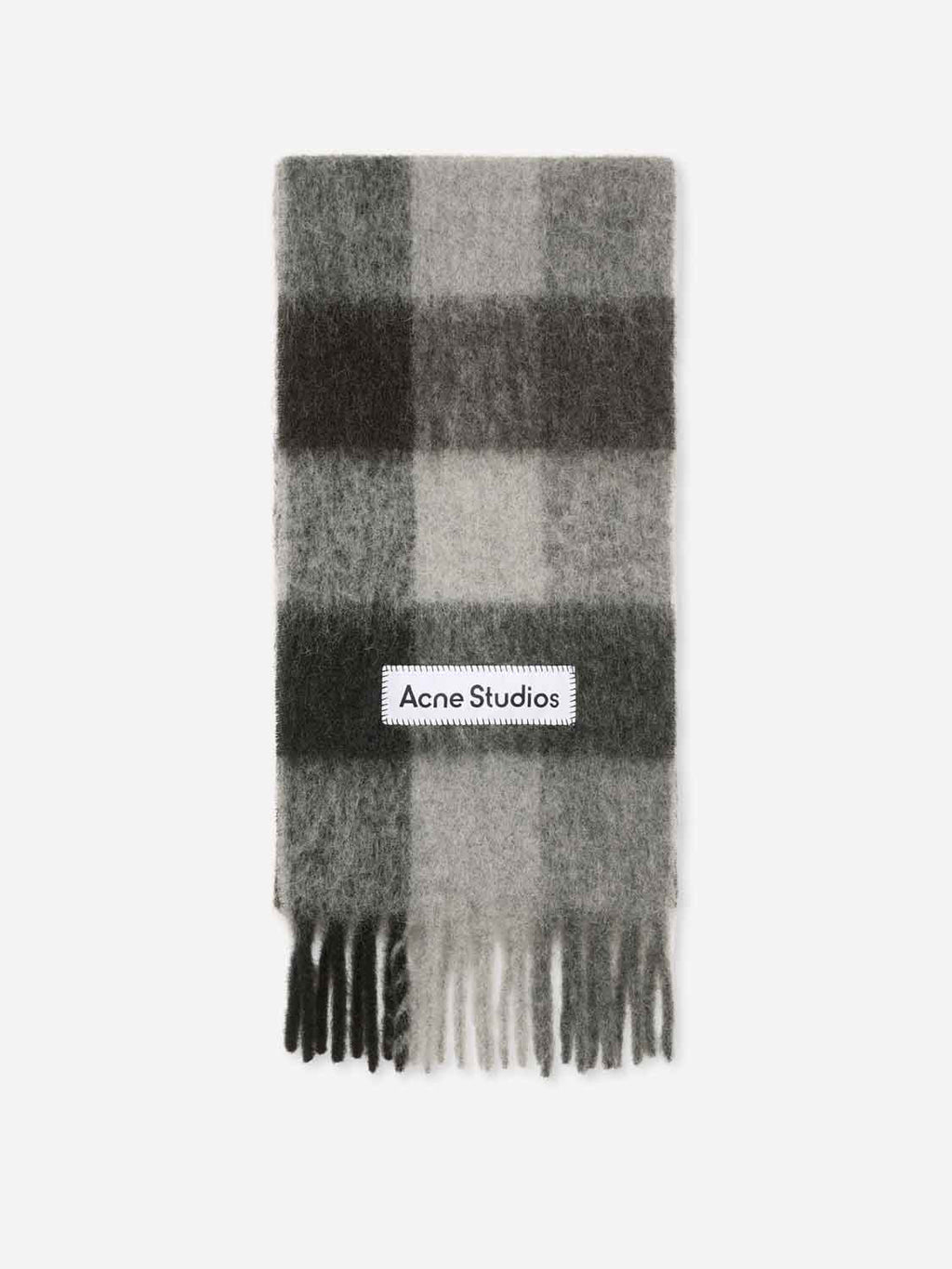 Bicolor Alpaca Scarf Acne studios – Гарантія оригінальності – боковий вид