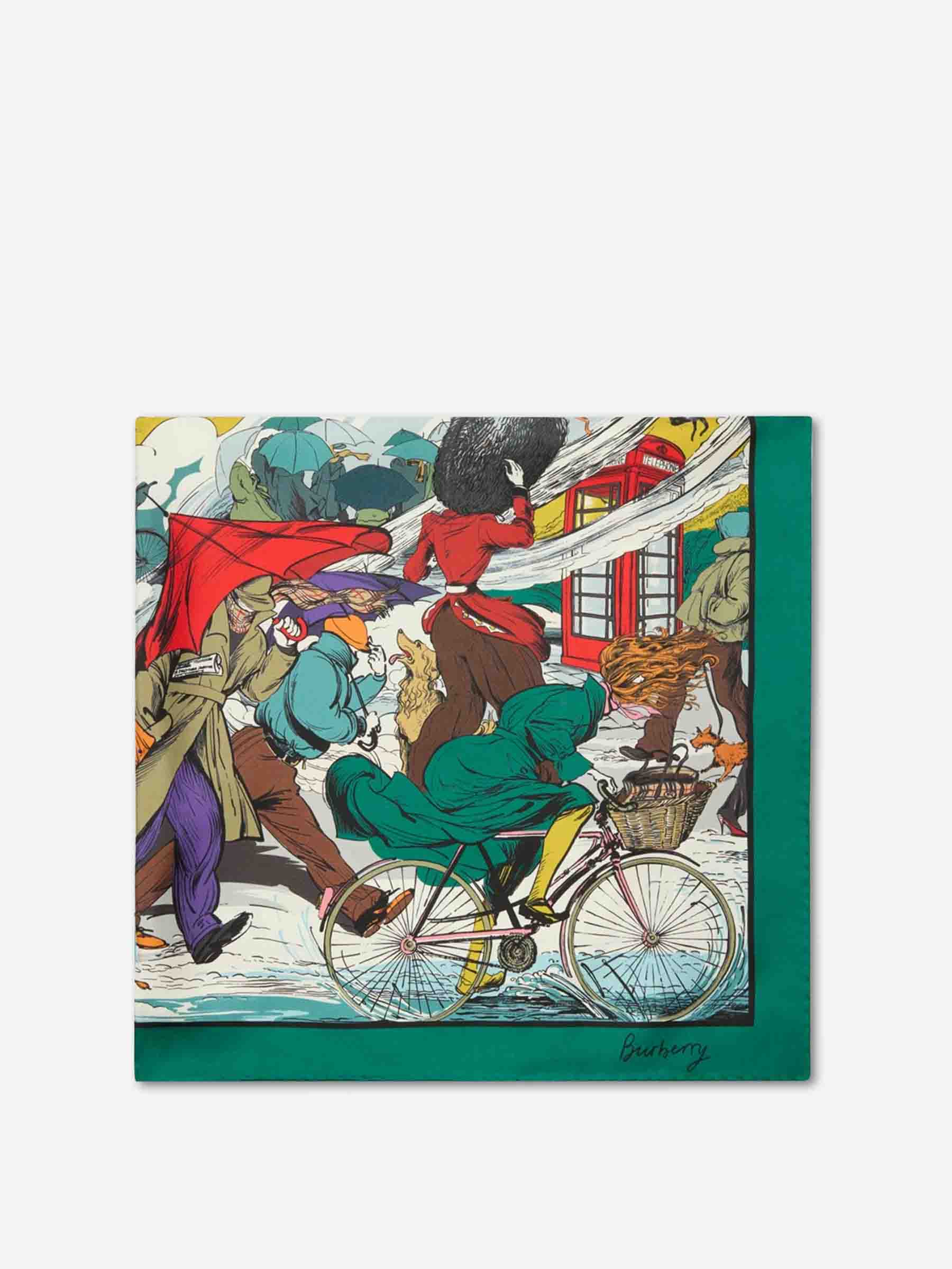 Raining Cats And Dogs Scarf Burberry оригінал – Купити в Україні – боковий вид