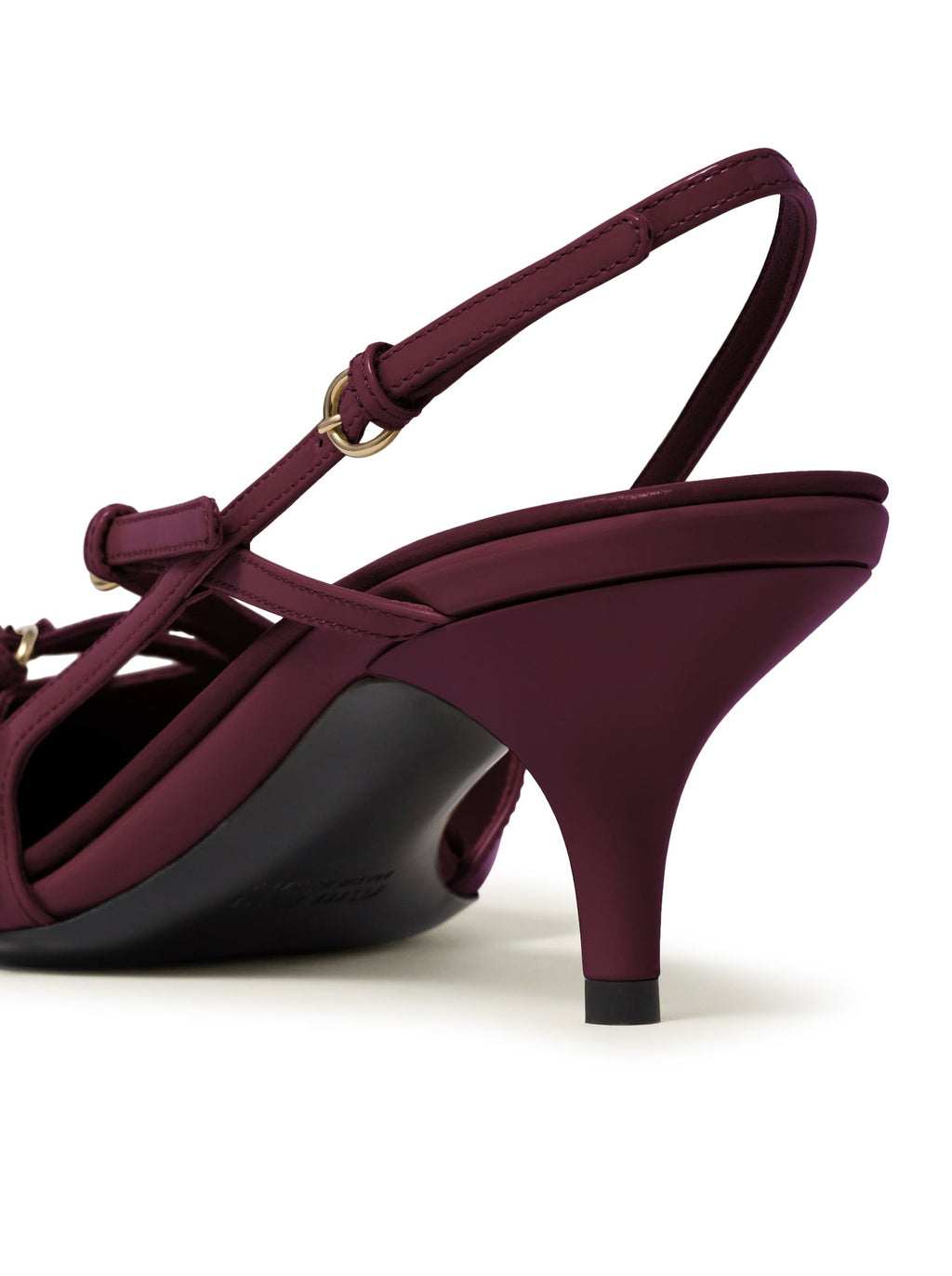 Оригінальна Patent Leather Slingback With Buckles Miu miu – детальний вид