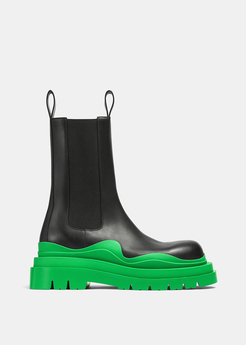 Оригінальна Black & Green Tire Chelsea Boots Bottega veneta – боковий вид