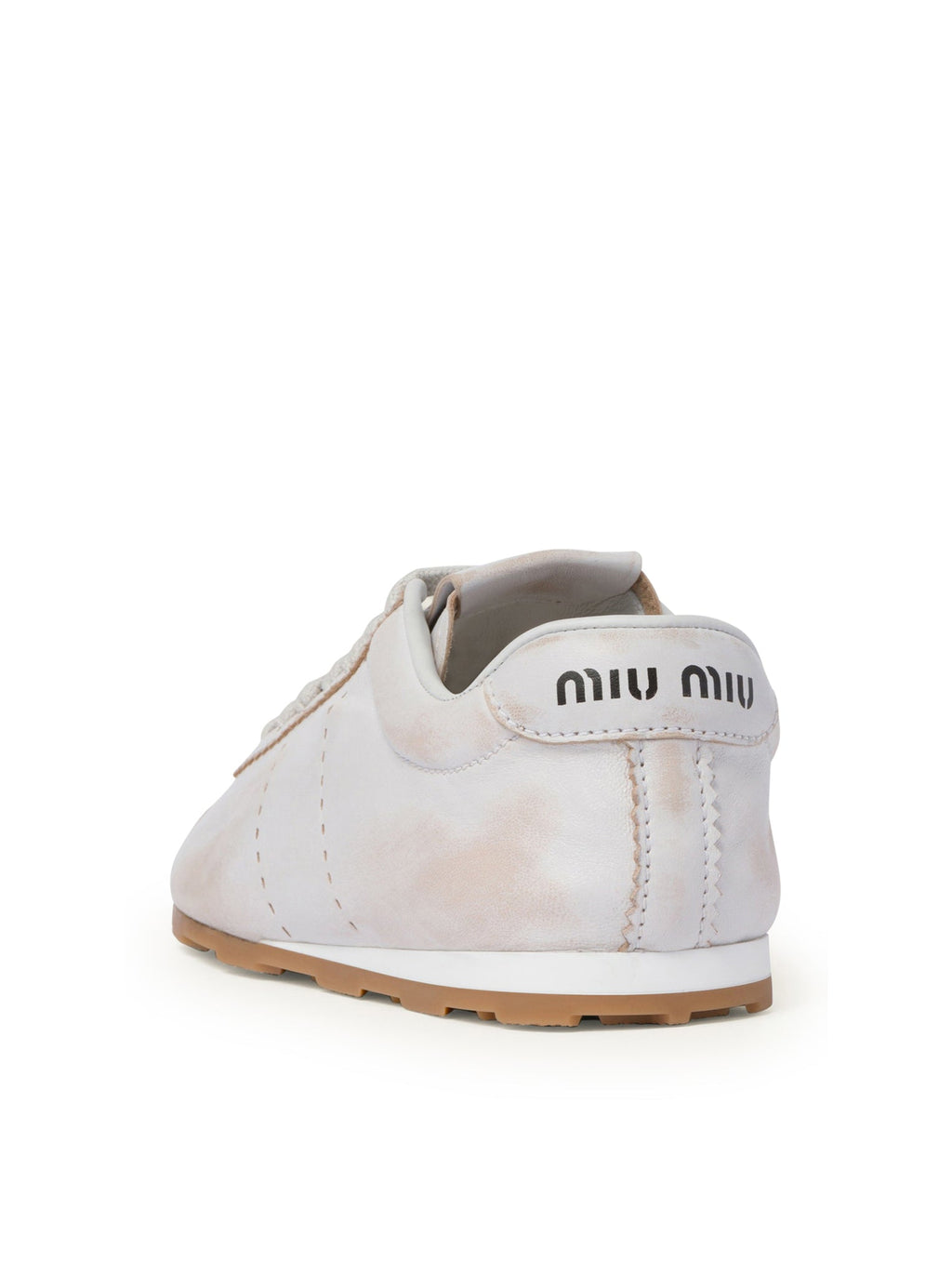 Оригінальна Plume Sneakers In Bleached Nappa Miu miu – збільшений вид