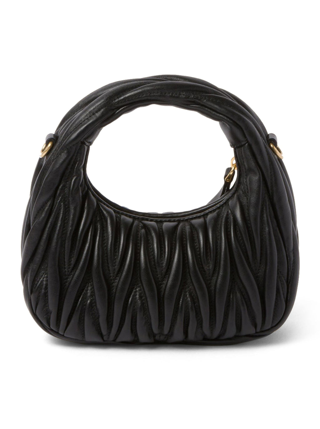Mini Hobo Wander Bag In Nappa Matelassè Miu miu оригінал – Купити в Україні – збільшений вид