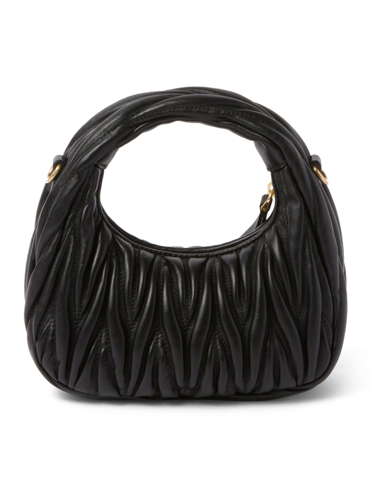 Mini Hobo Wander Bag In Nappa Matelassè Miu miu оригінал – Купити в Україні – збільшений вид