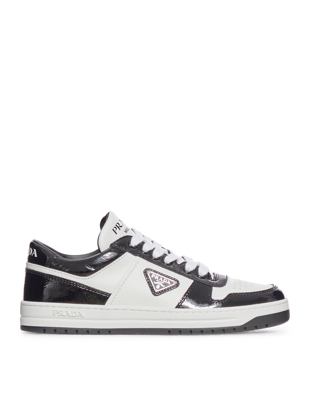 Оригінальна Downtown Leather Sneakers Prada – боковий вид