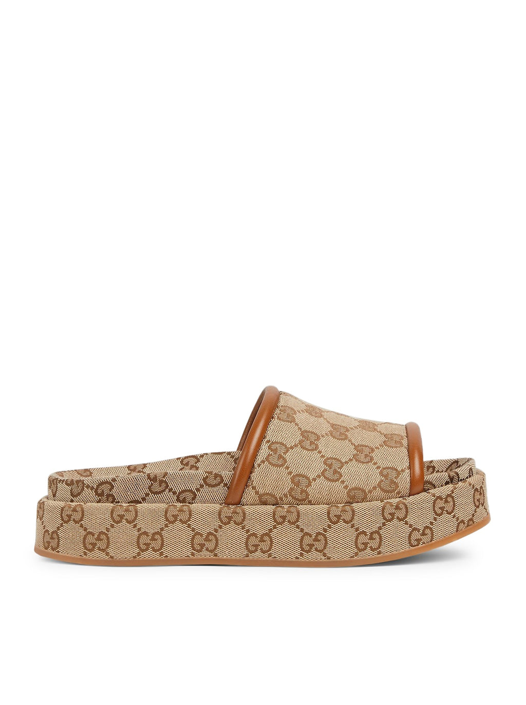 Women`s Platform Sandal With Gg Gucci оригінал – Купити в Україні – боковий вид