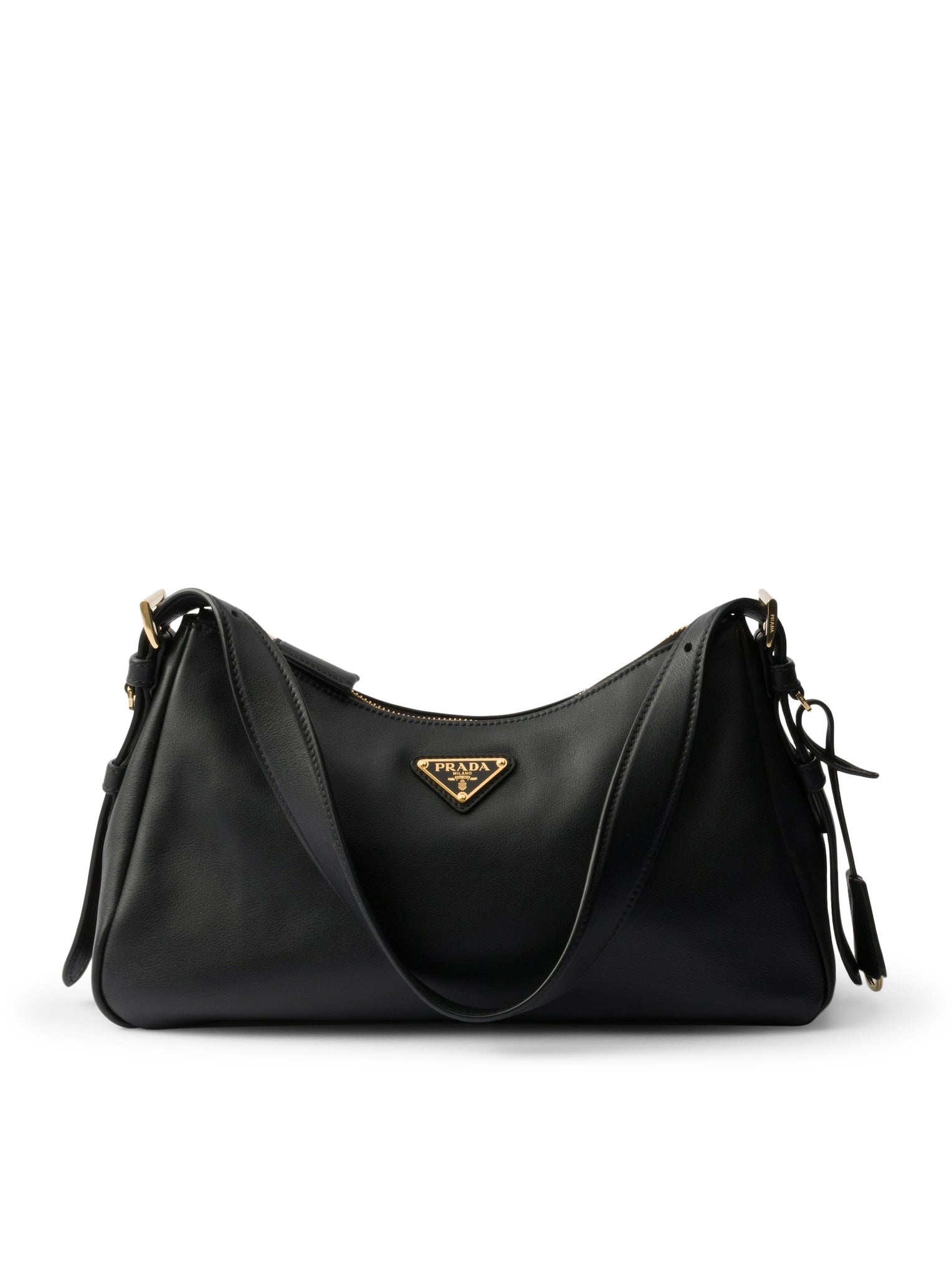 Оригінальна Aimee Medium Leather Shoulder Bag Prada – боковий вид