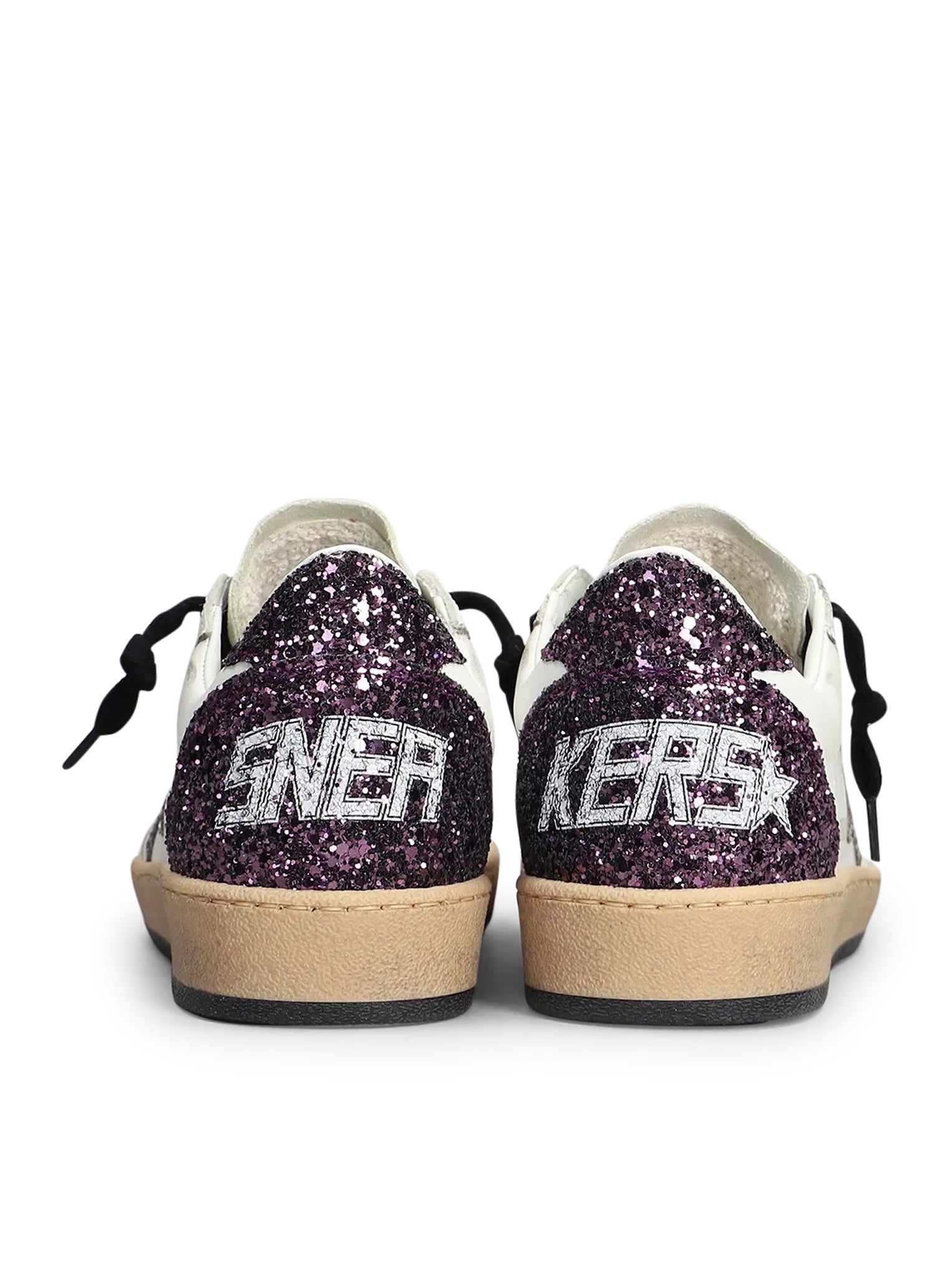 Оригінальна Ball-Star Sneakers In Nappa And Glitter Golden goose – детальний вид