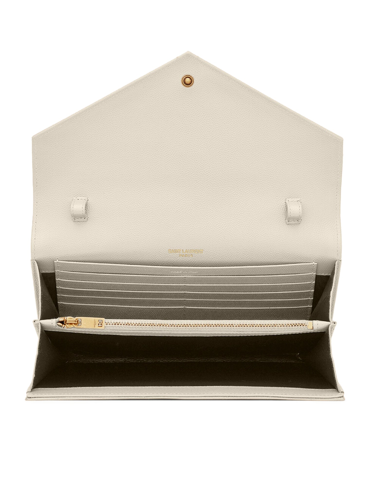 LEATHER CLUTCH WITH CHAIN AND CASSANDRE LOGO SAINT LAURENT оригінал – Купити в Україні – вид 6