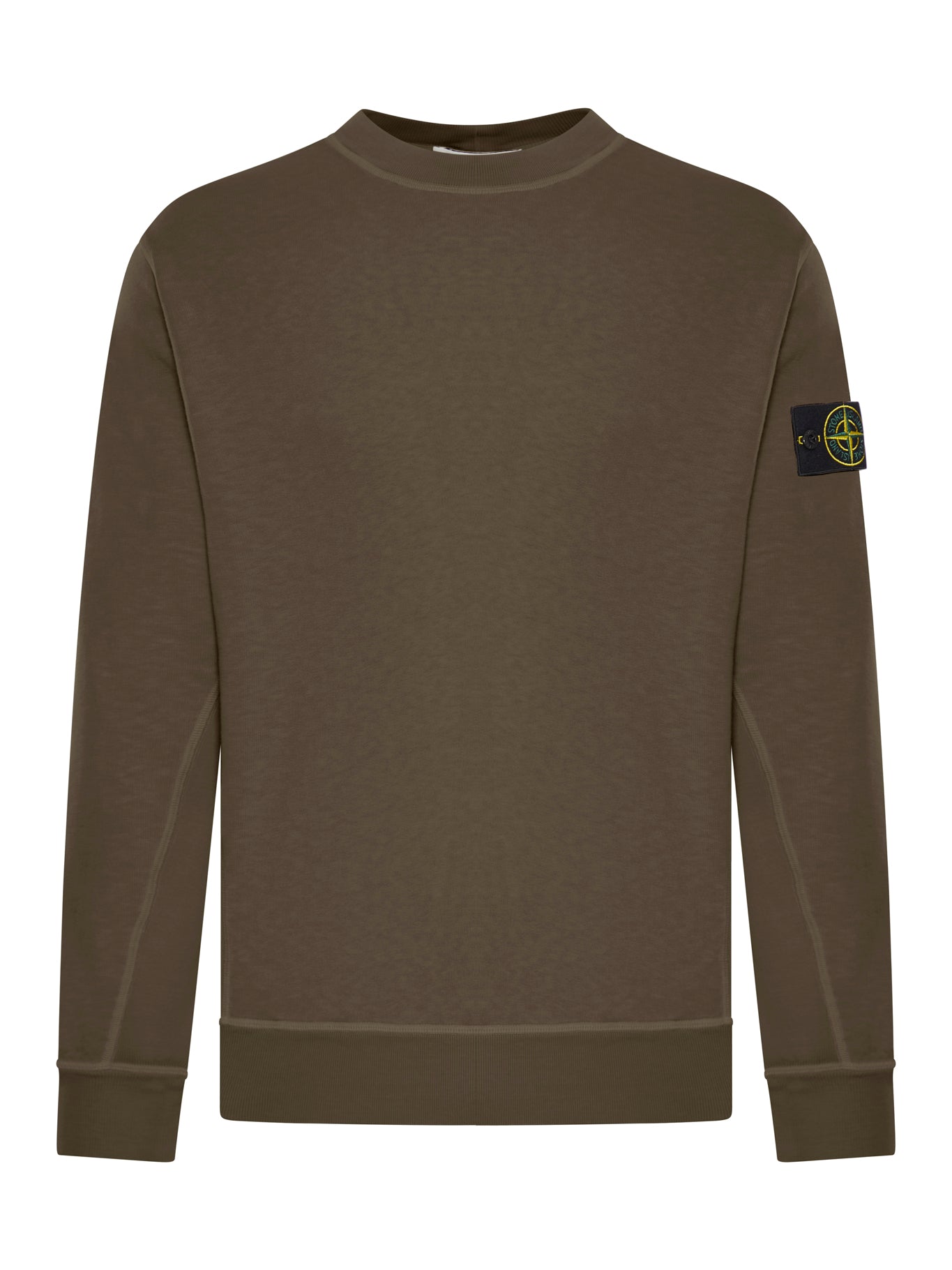 Оригінальна Crew Neck Cotton Sweatshirt Stone island – боковий вид