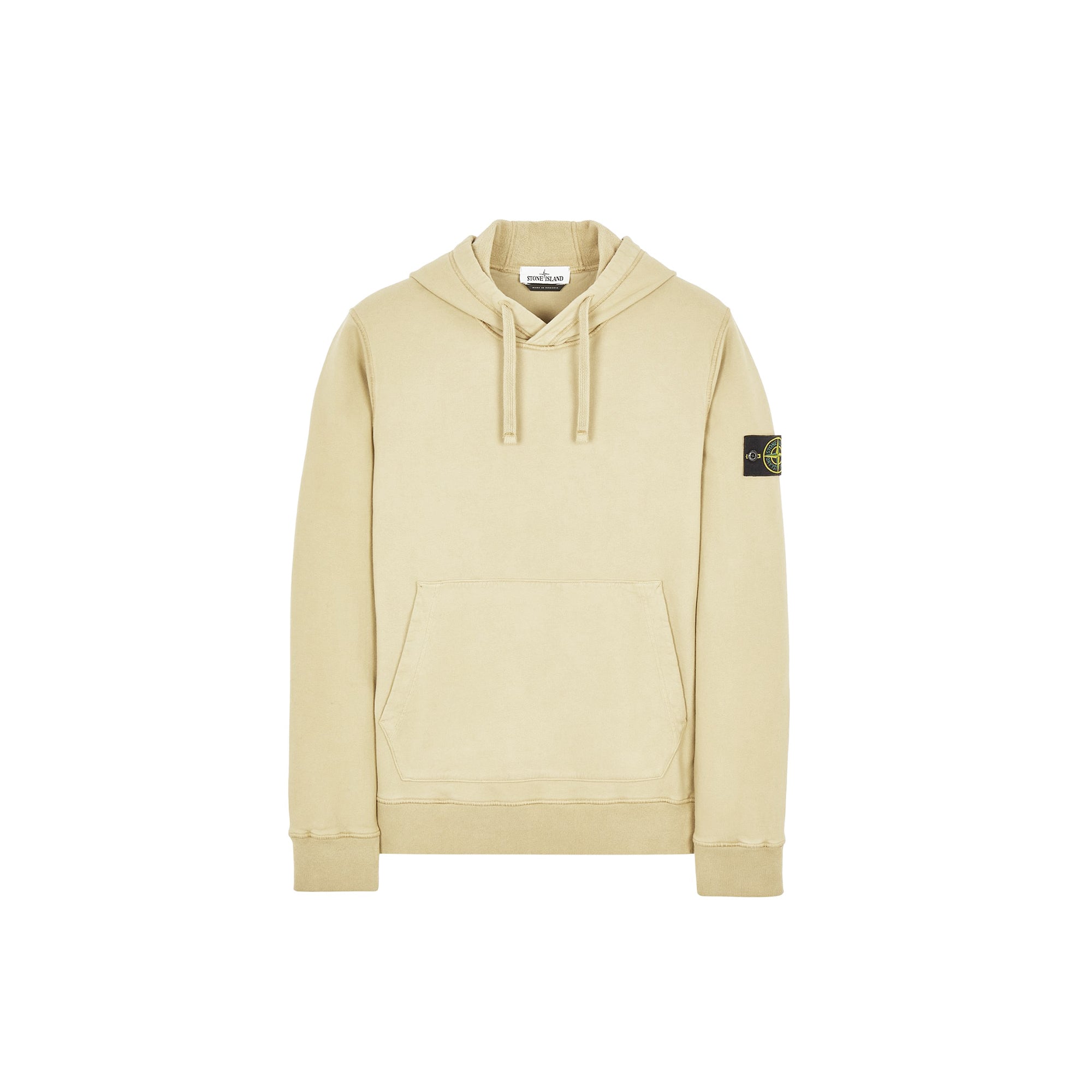 Mens Hoodie Ecru Stone island оригінал – Купити в Україні – боковий вид