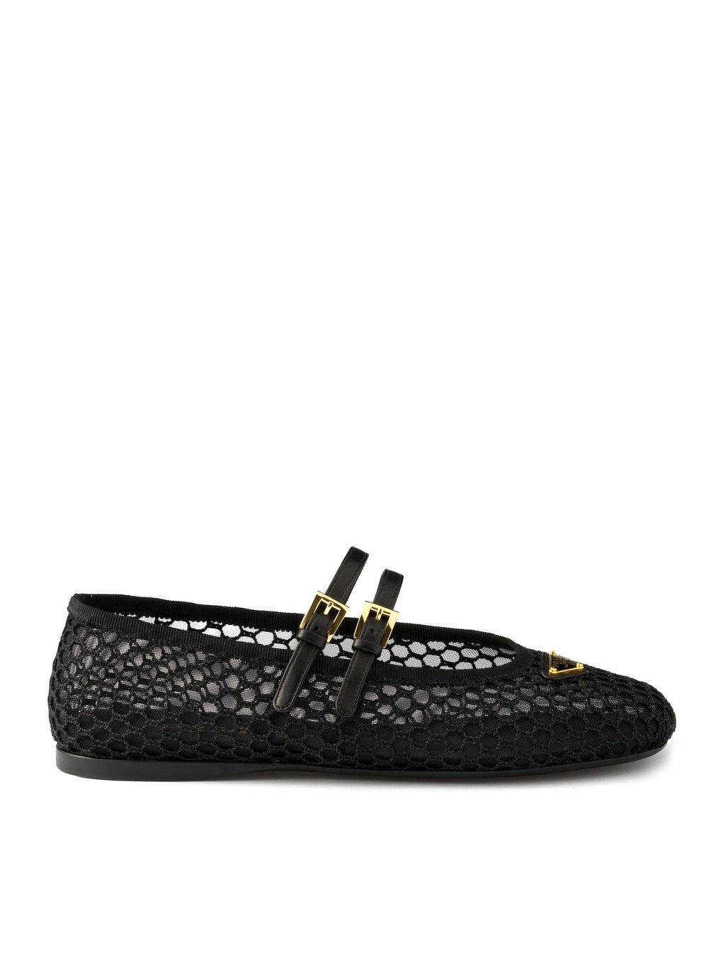 Net Fabric Ballerinas Prada оригінал – Купити в Україні – боковий вид