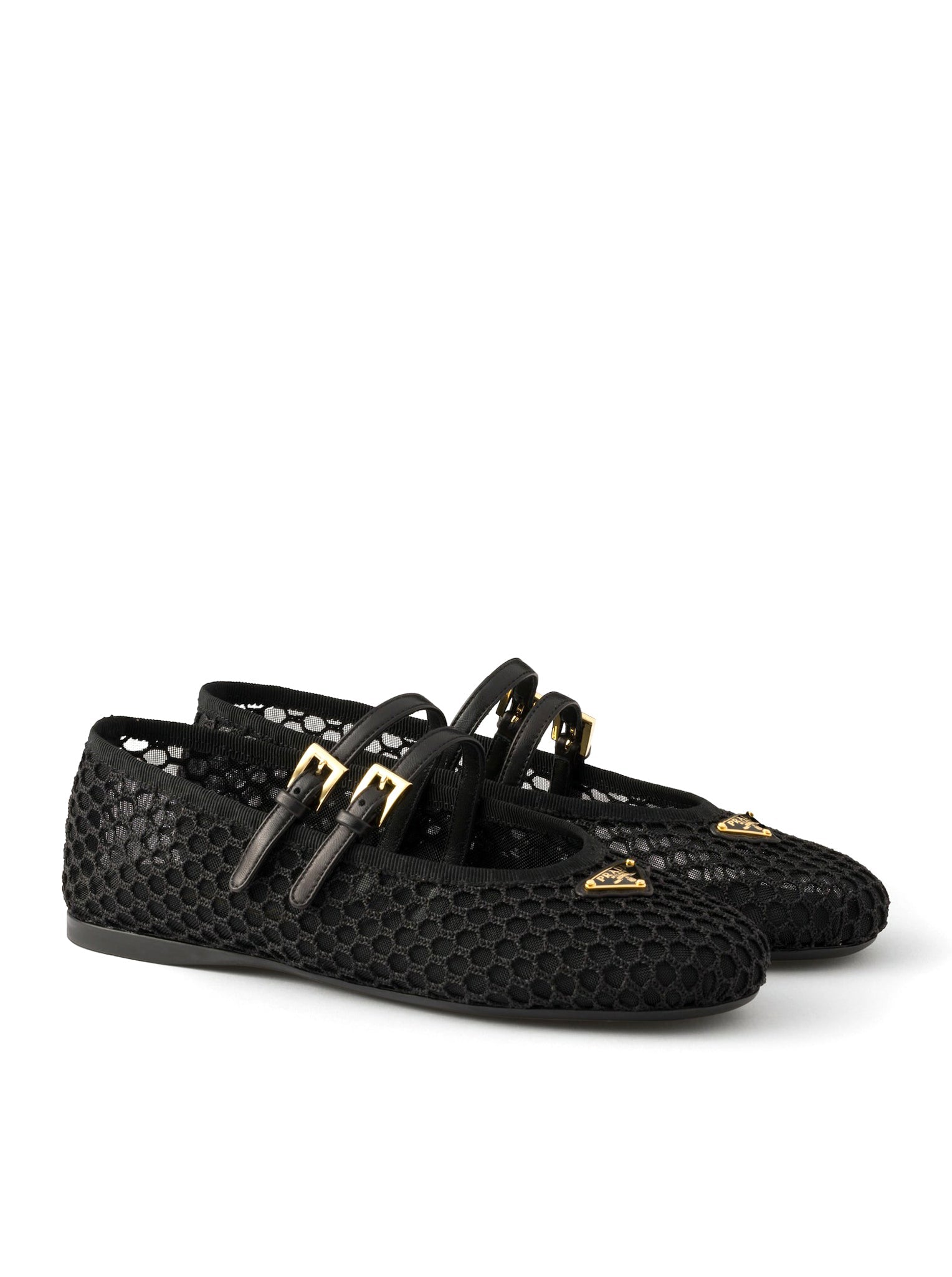 Net Fabric Ballerinas Prada оригінал – Купити в Україні – вид ззаду