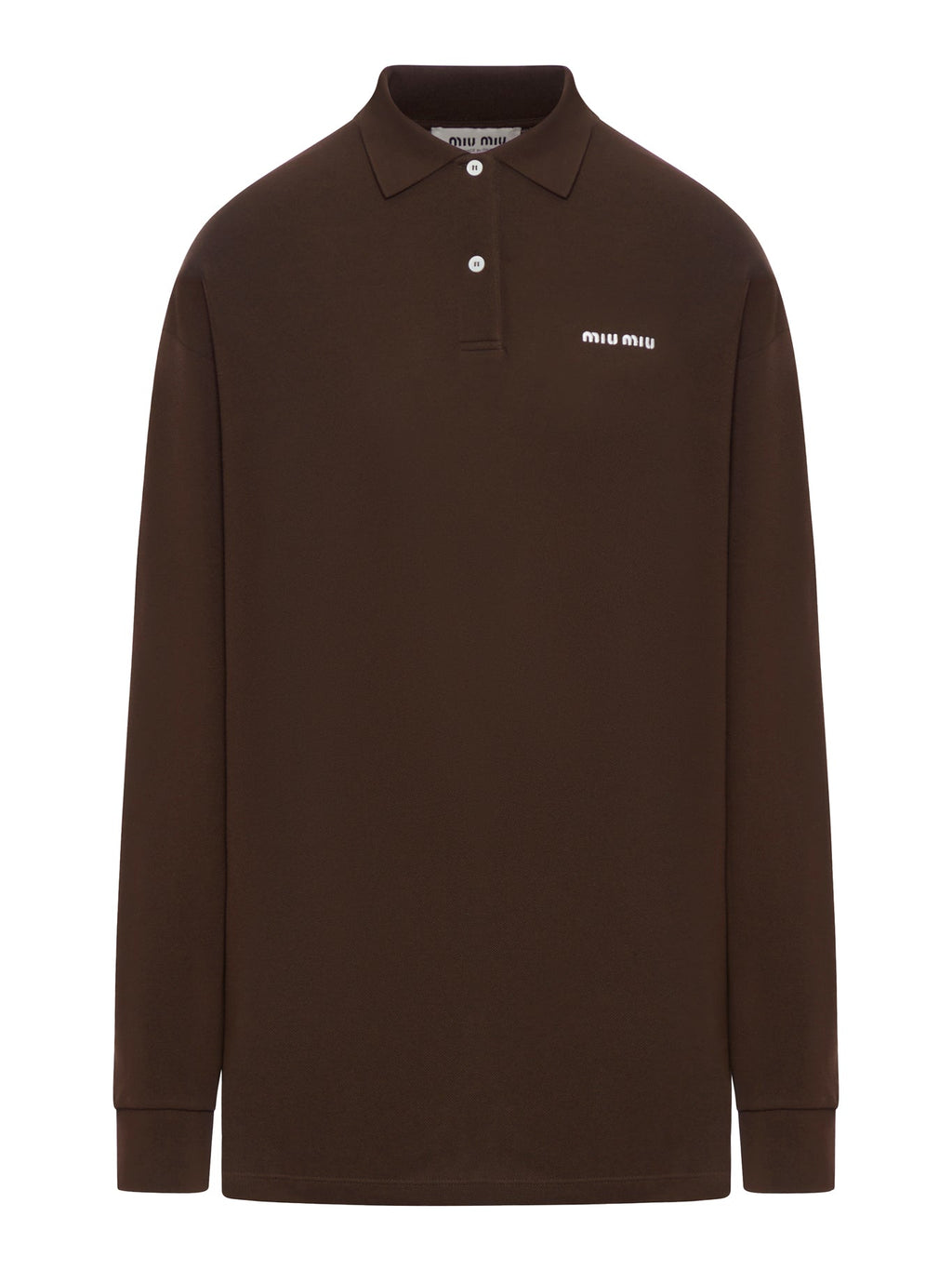 Оригінальна Piquet Fabric Polo Miu miu – боковий вид