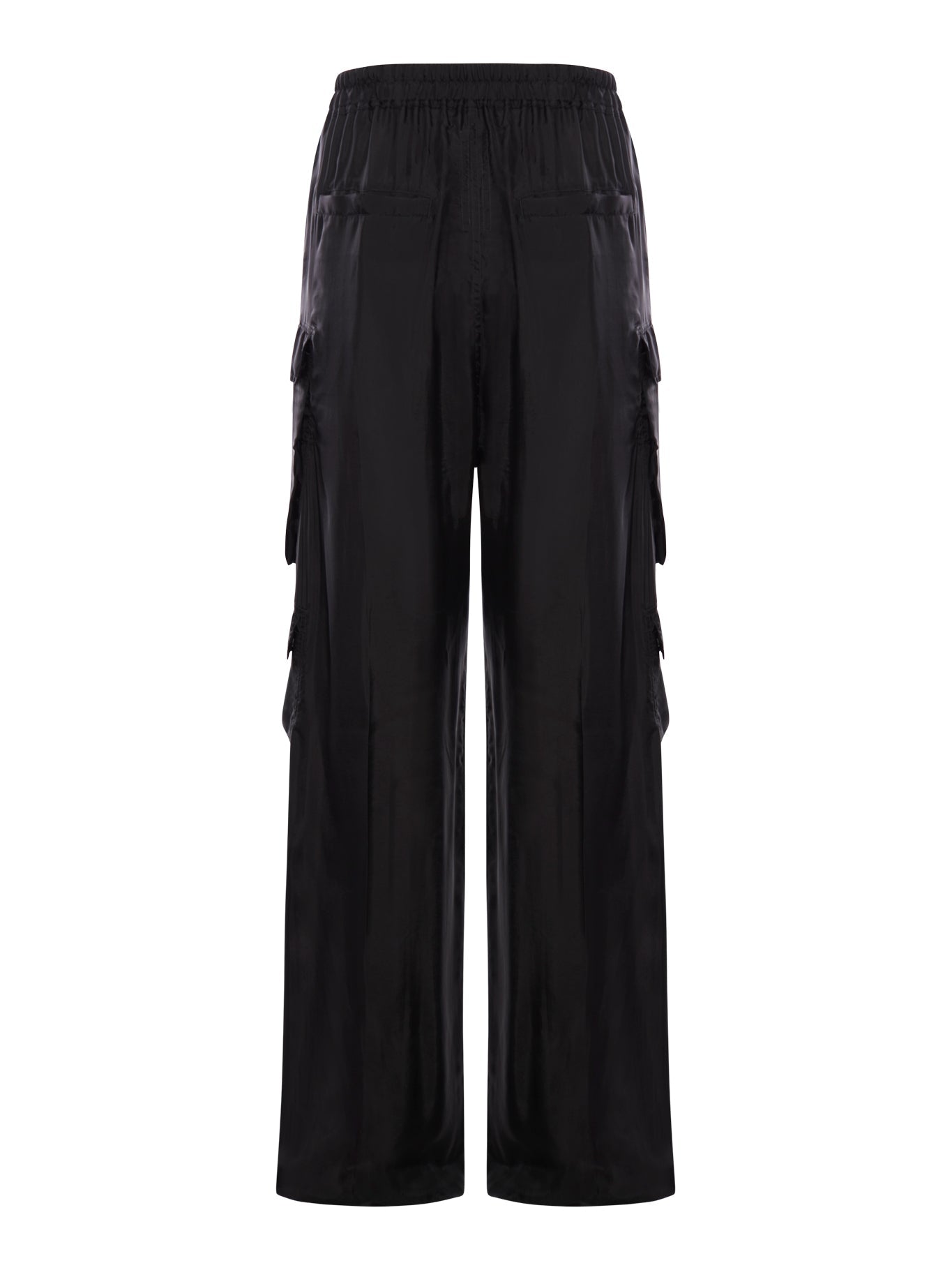 Cupro Cargo Pants Rick owens – Гарантія оригінальності – вид ззаду