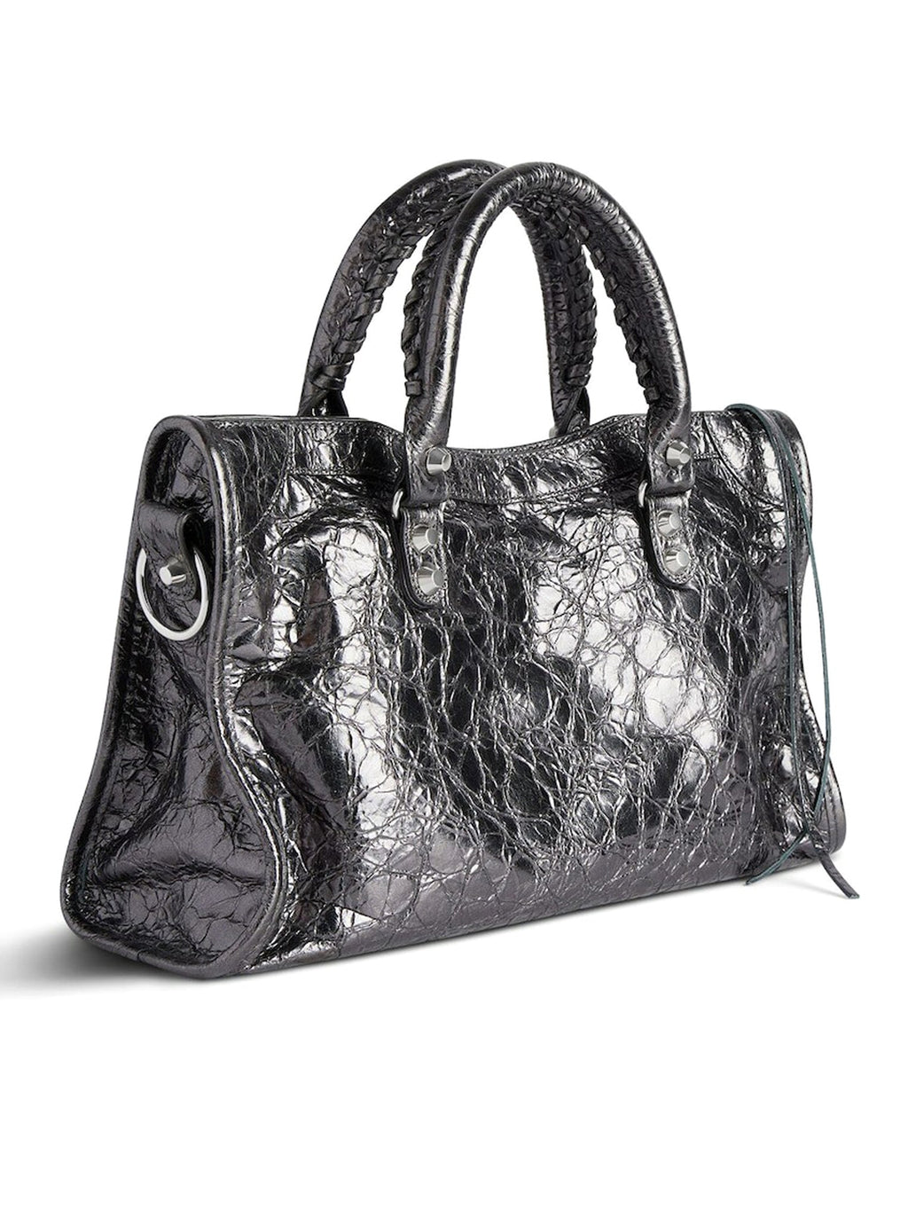 Оригінальна Le City Small Metallic Women`s Bag In Steel Grey Balenciaga – детальний вид