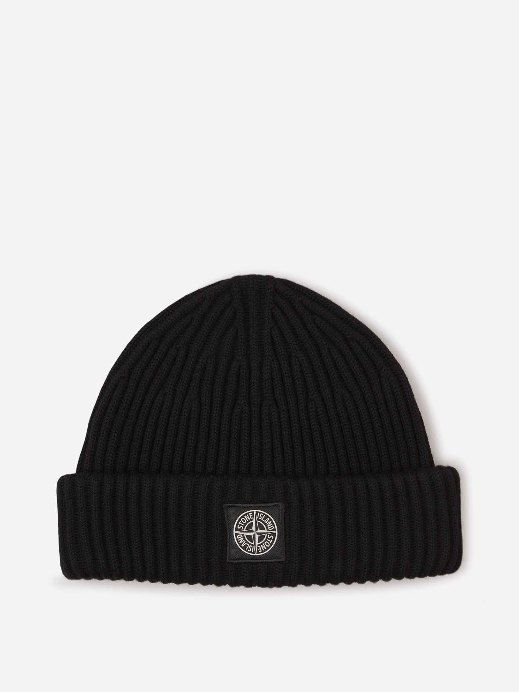 Wool Knitted Hat Stone island оригінал – Купити в Україні – боковий вид - STONE ISLAND