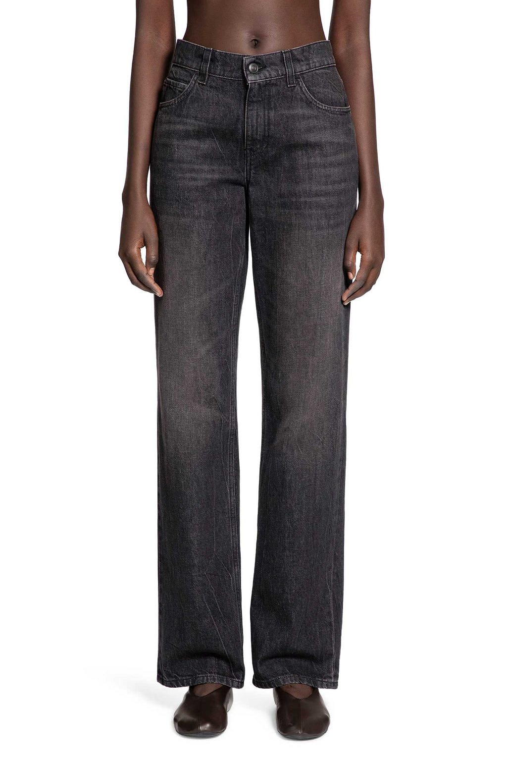 Оригінальна Carlyl Jeans In Cotton The row – вид ззаду