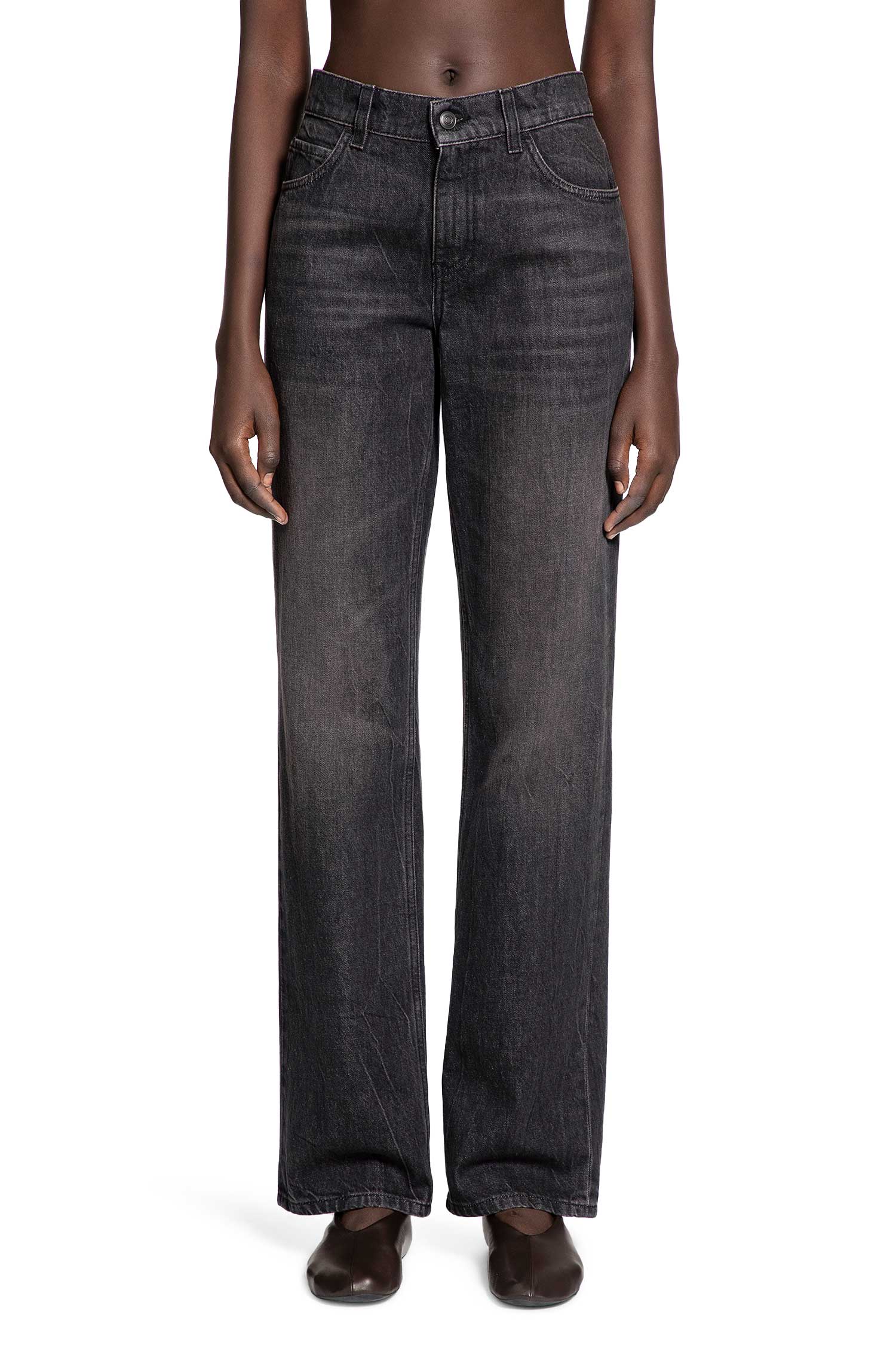 Оригінальна Carlyl Jeans In Cotton The row – вид ззаду