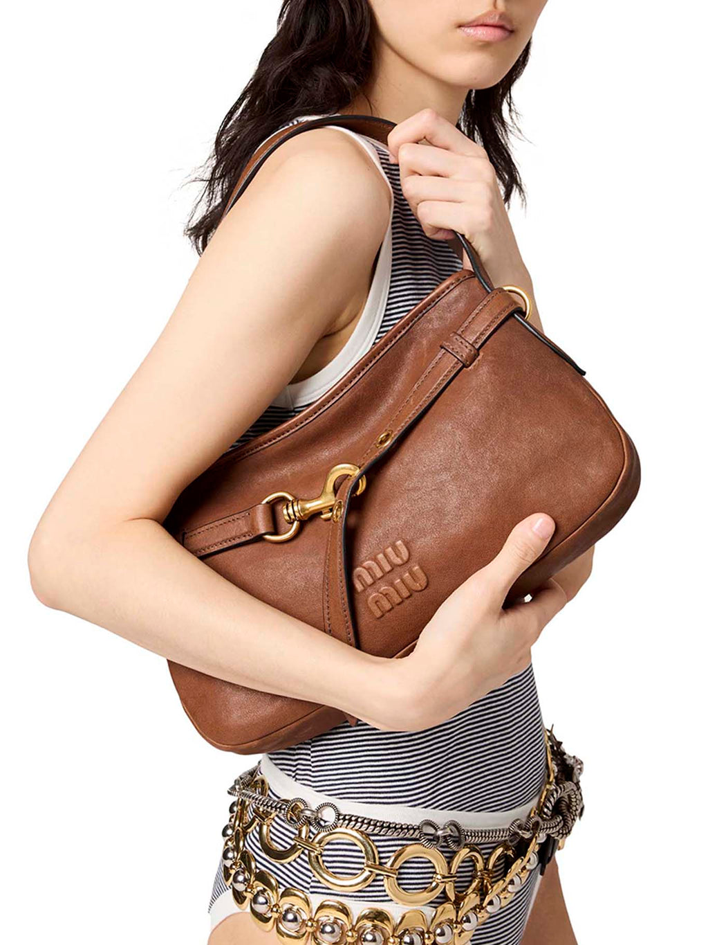 Оригінальна Aventure Nappa Bag Miu miu – збільшений вид