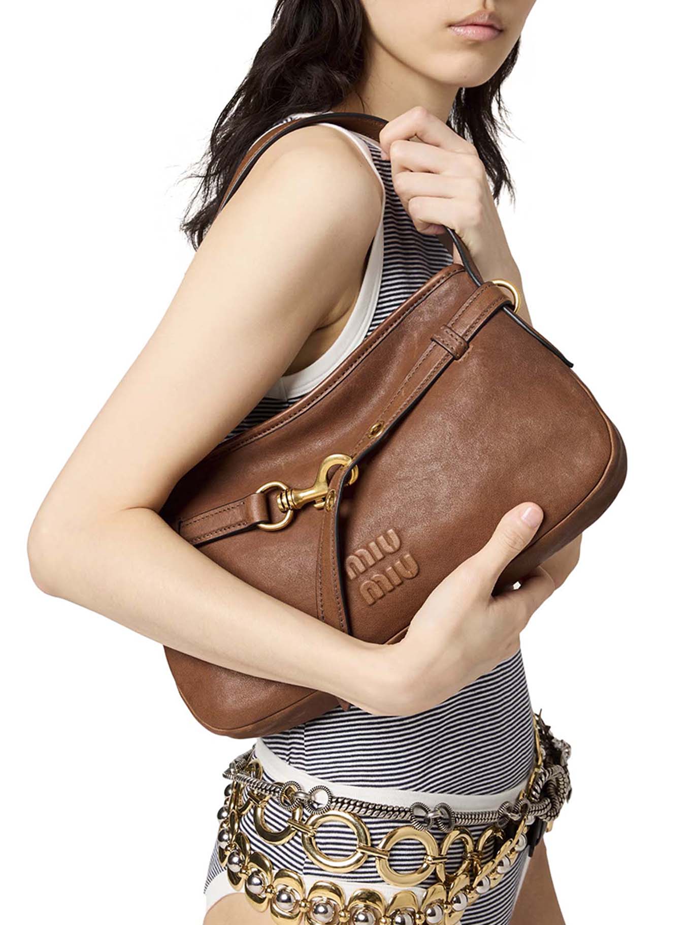 Оригінальна Aventure Nappa Bag Miu miu – збільшений вид