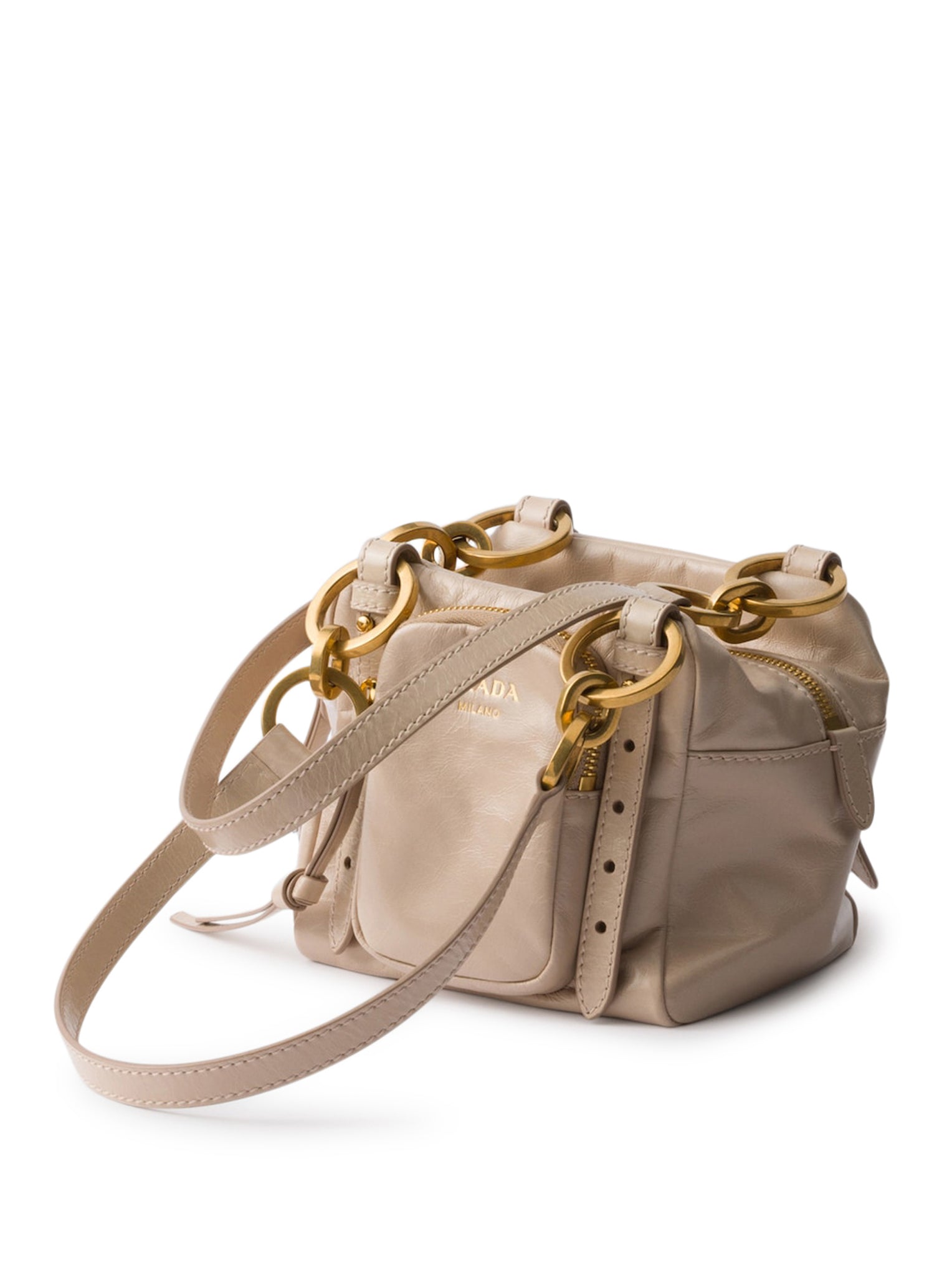 Dangle Mini Leather Top Handle Prada – Гарантія оригінальності – збільшений вид