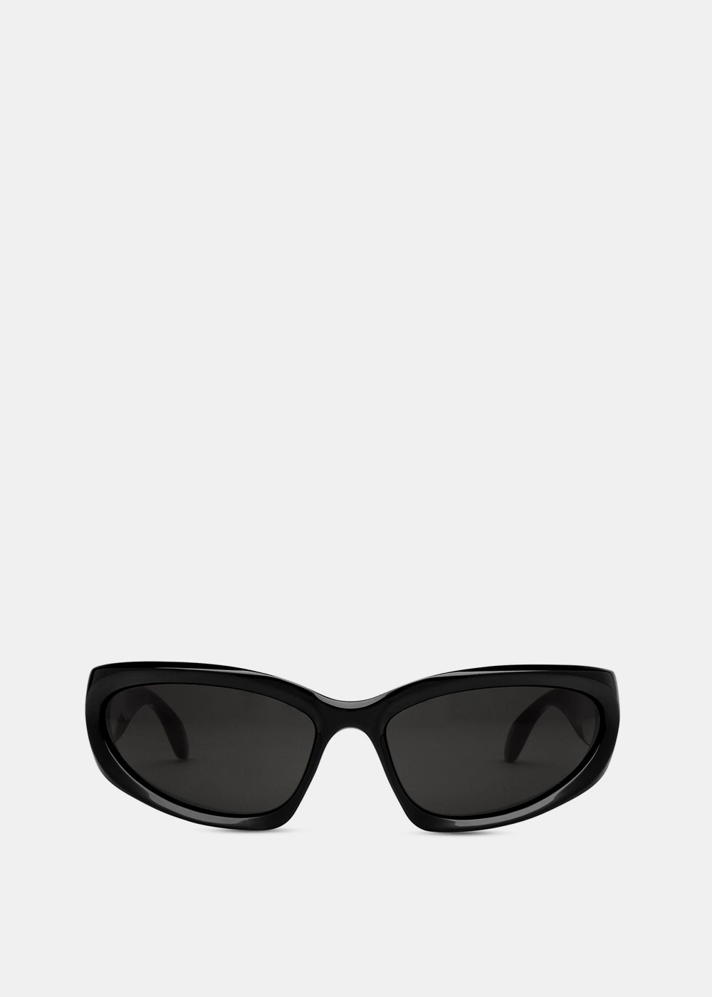 Оригінальна Black Swift Oval Sunglasses Balenciaga – боковий вид