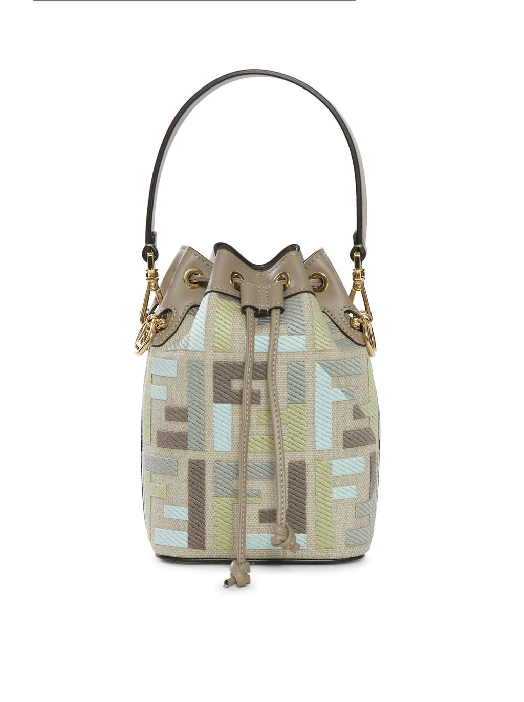 Оригінальна Mini Mon Tresor Linen Embroidery Fendi – боковий вид