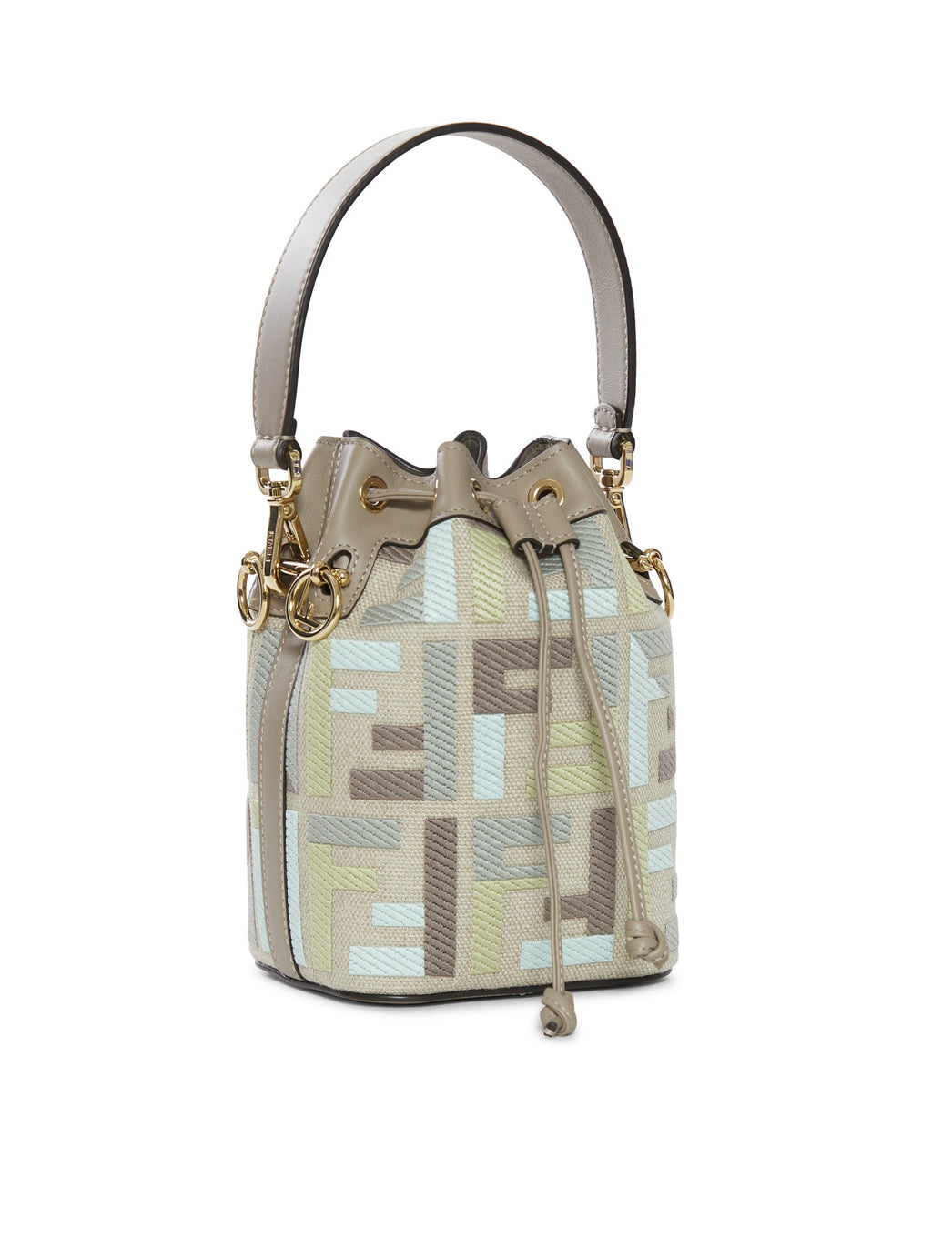 Оригінальна Mini Mon Tresor Linen Embroidery Fendi – вид ззаду