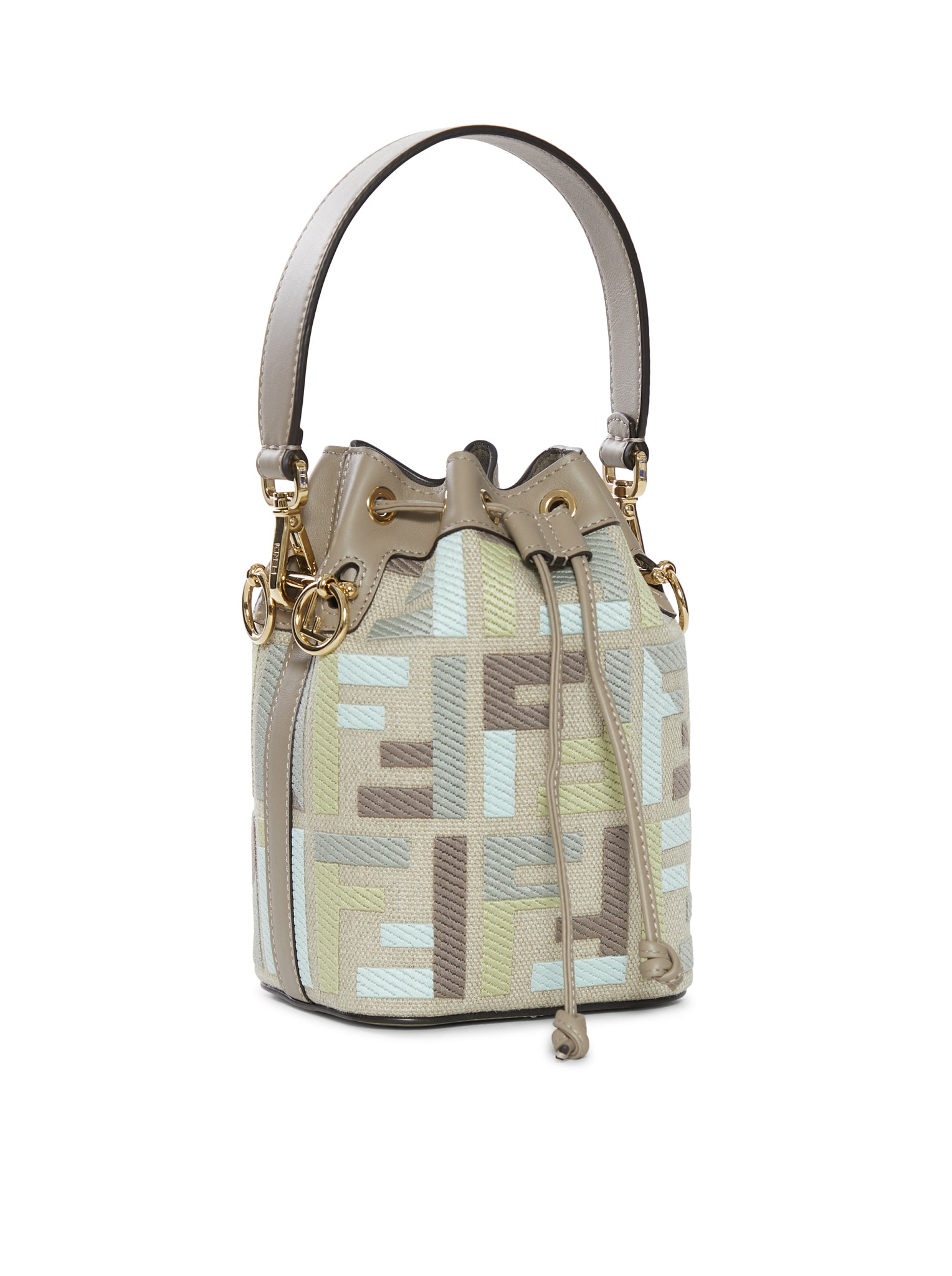 Оригінальна Mini Mon Tresor Linen Embroidery Fendi – вид ззаду