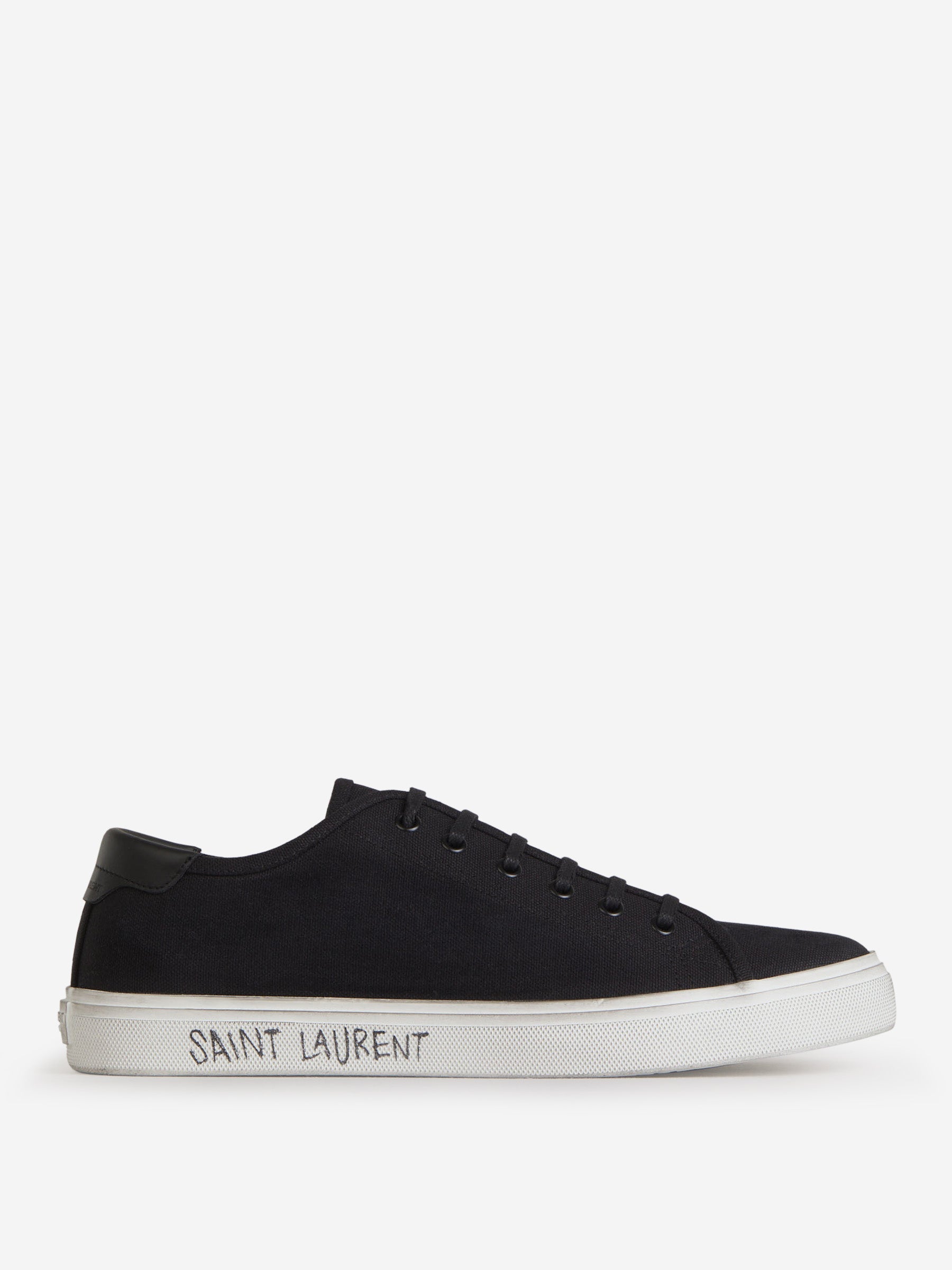 Оригінальна Logo Cotton Sneakers Saint laurent – боковий вид