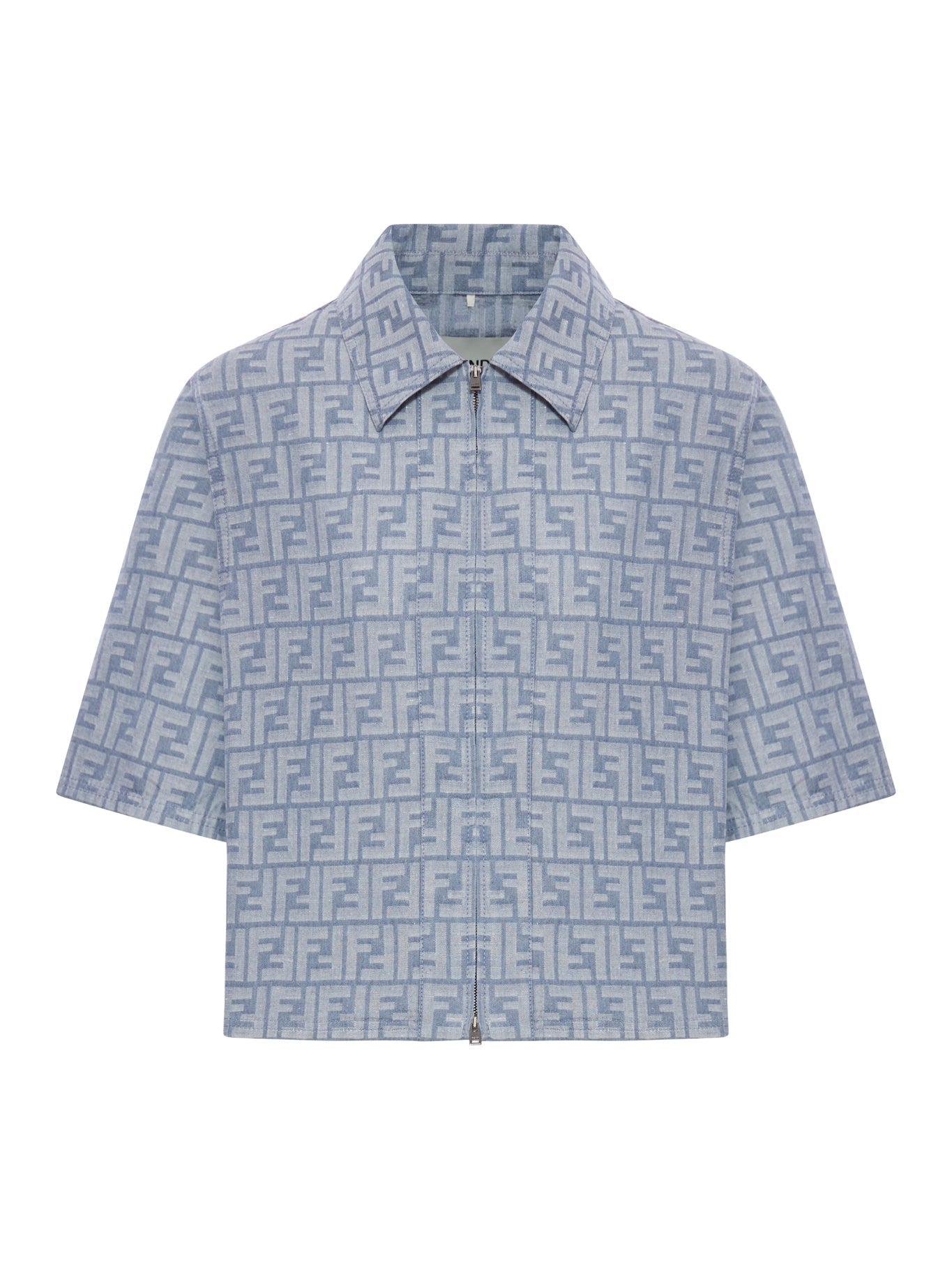 Chambray Ff Jacket Fendi – Гарантія оригінальності – боковий вид